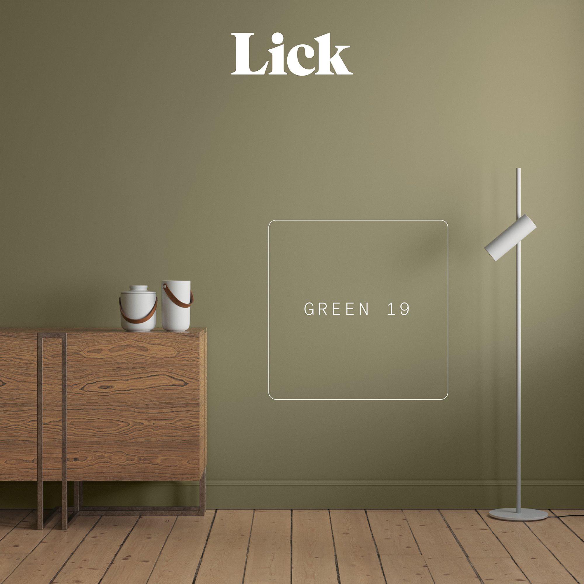 Lick Green 19 Matt Wall & ceiling Emulsion paint, 2.5L