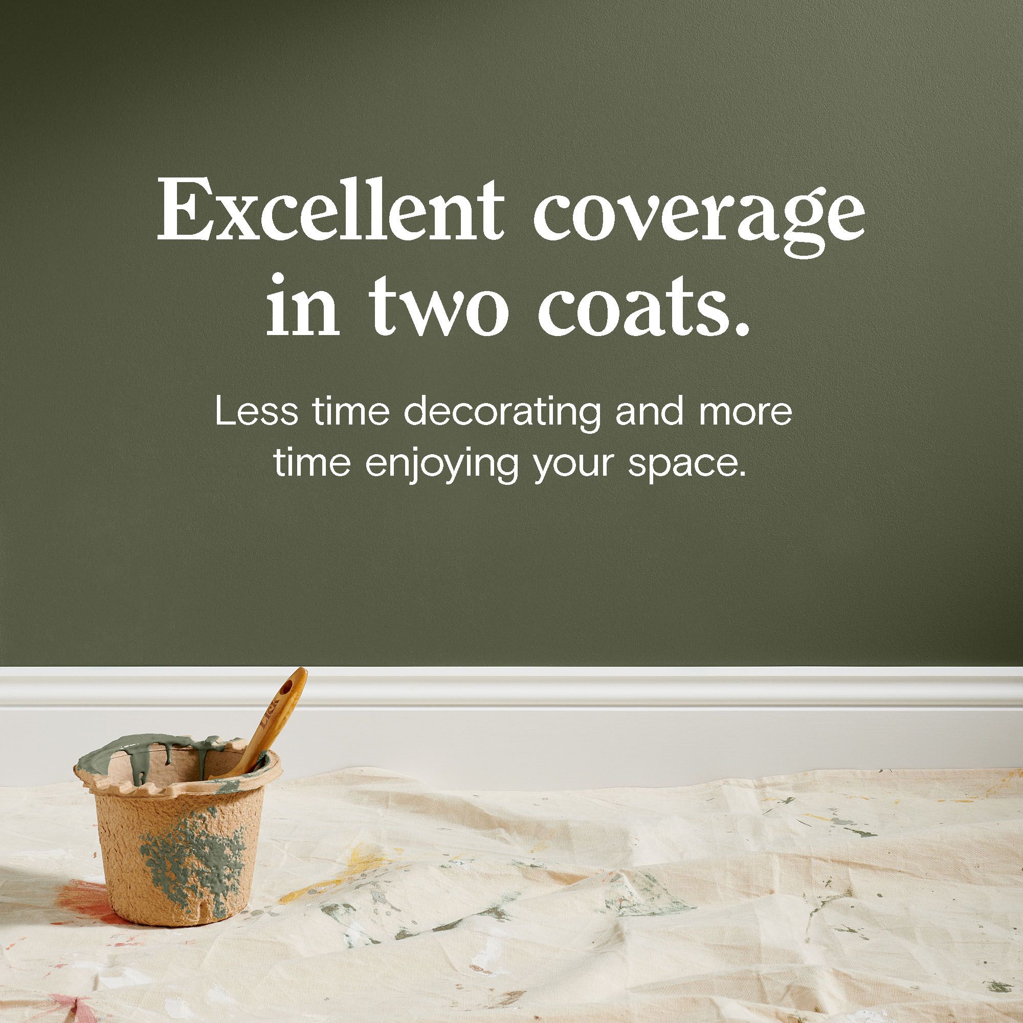 Lick Green 22 Eggshell Wall & ceiling Emulsion paint, 2.5L