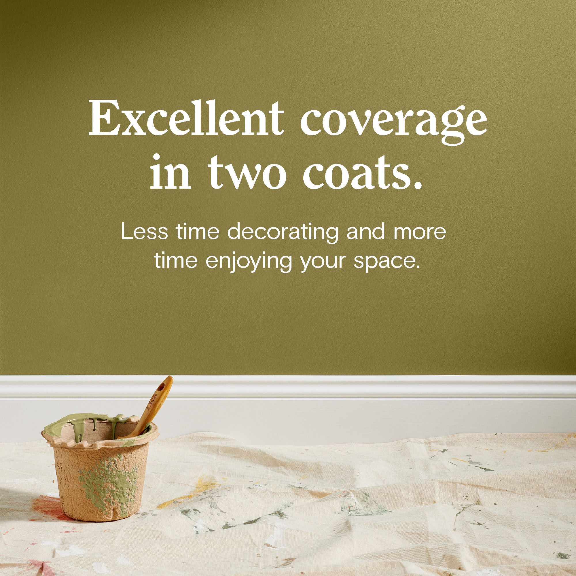 Lick Green 23 Matt Wall & ceiling Emulsion paint, 2.5L