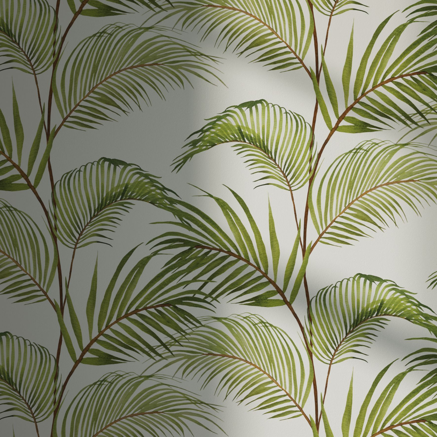 Lick Green & White Jungle 03 Natural Textured Wallpaper