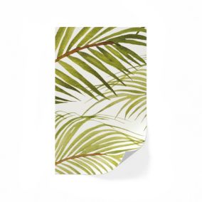 Lick Green & White Jungle 03 Textured Wallpaper Sample