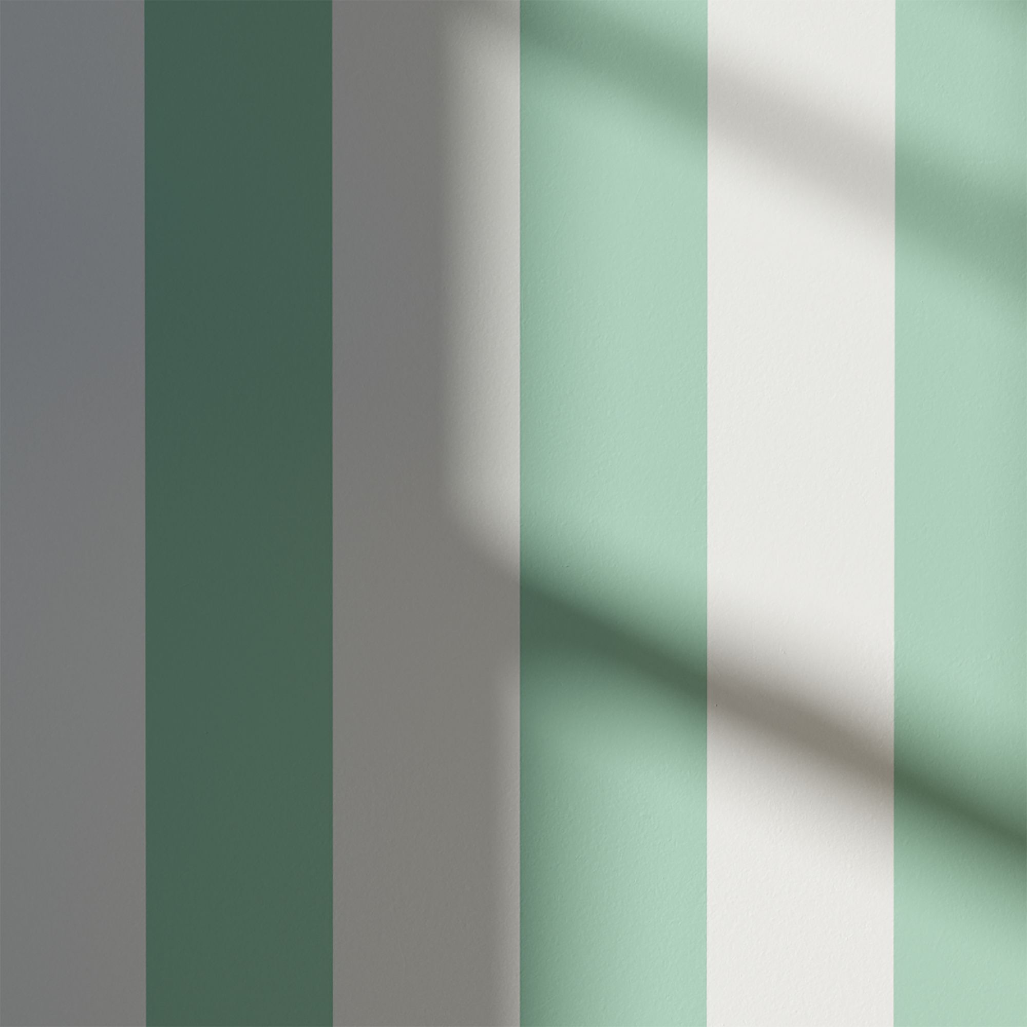 Lick Green & White Stripe 01 Textured Wallpaper