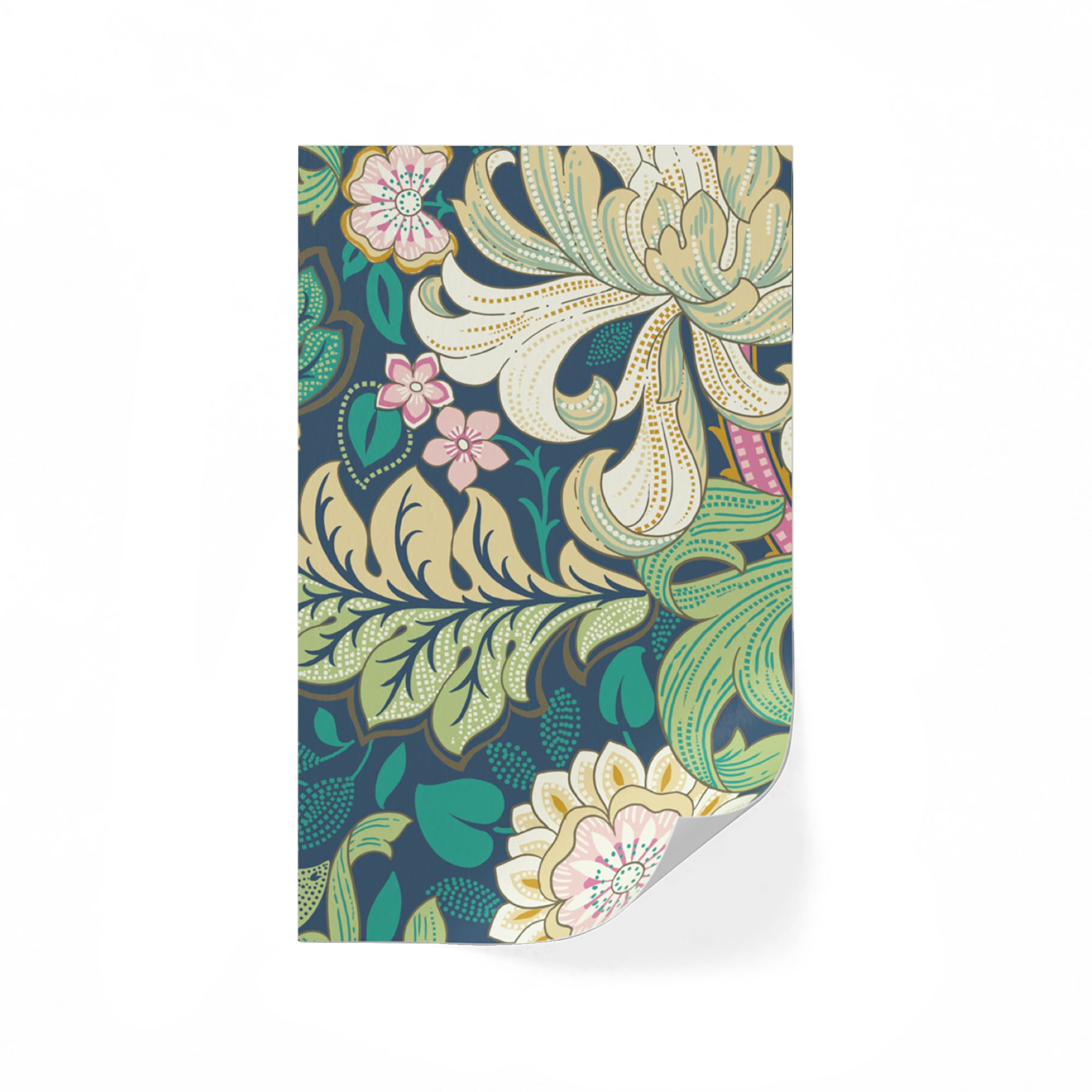 Lick Green Wildflowers 01 Textured Wallpaper Sample DIY at B&Q