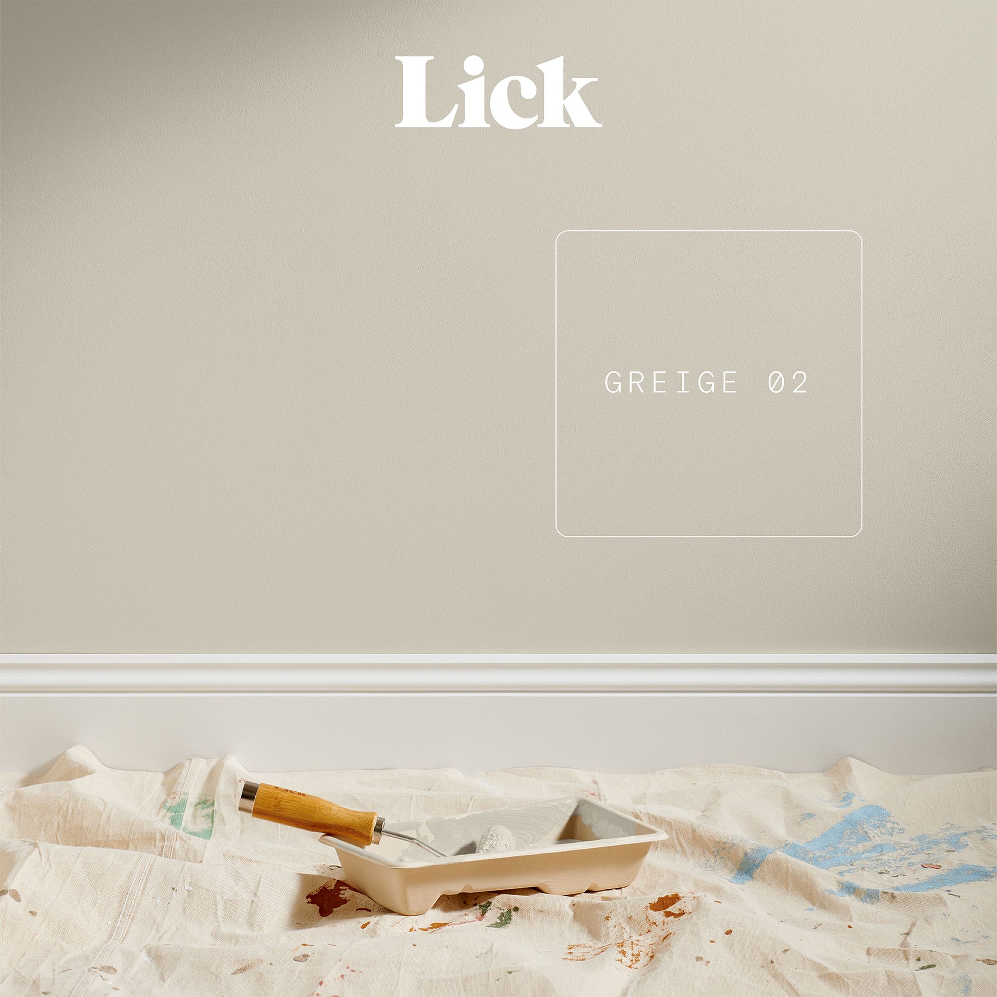 Lick Greige 02 Matt Emulsion paint, 2.5L