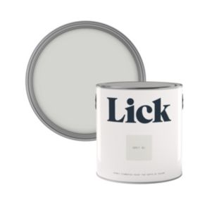 Lick Grey 01 Eggshell Emulsion paint, 2.5L