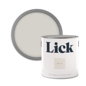 Lick Grey 02 Matt Emulsion paint, 2.5L
