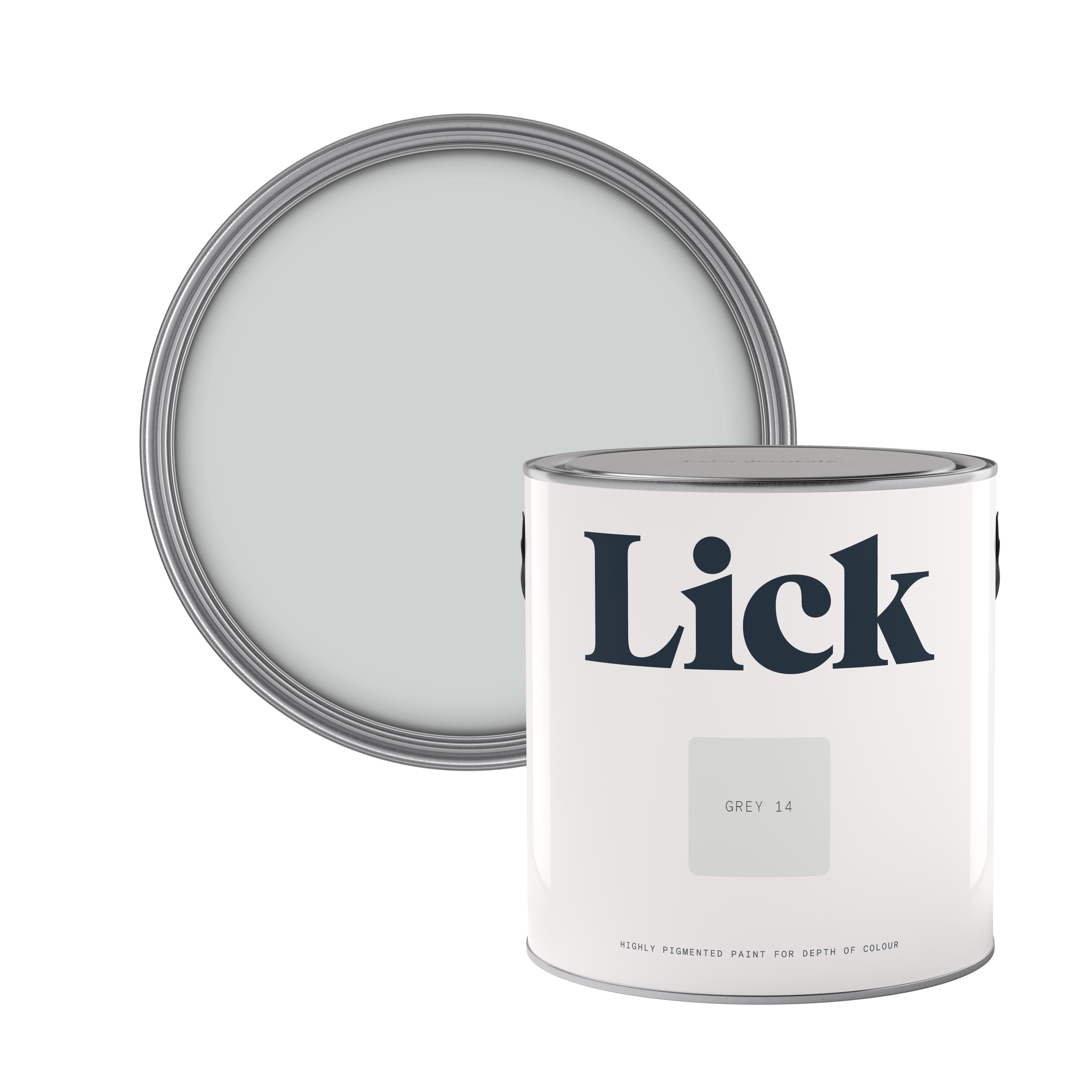 Lick Grey 14 Eggshell Emulsion paint, 2.5L