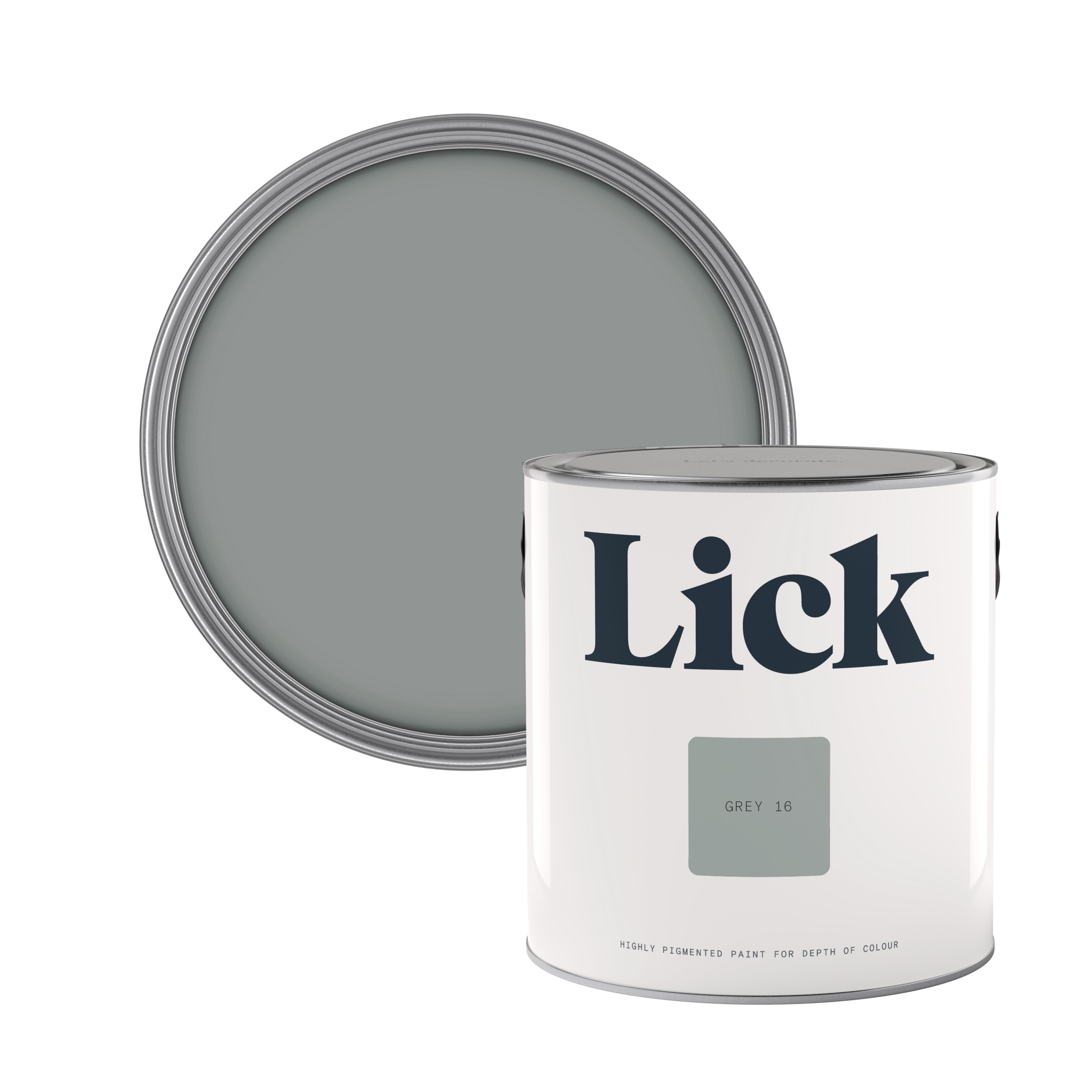 Lick Grey 16 Matt Emulsion paint, 2.5L