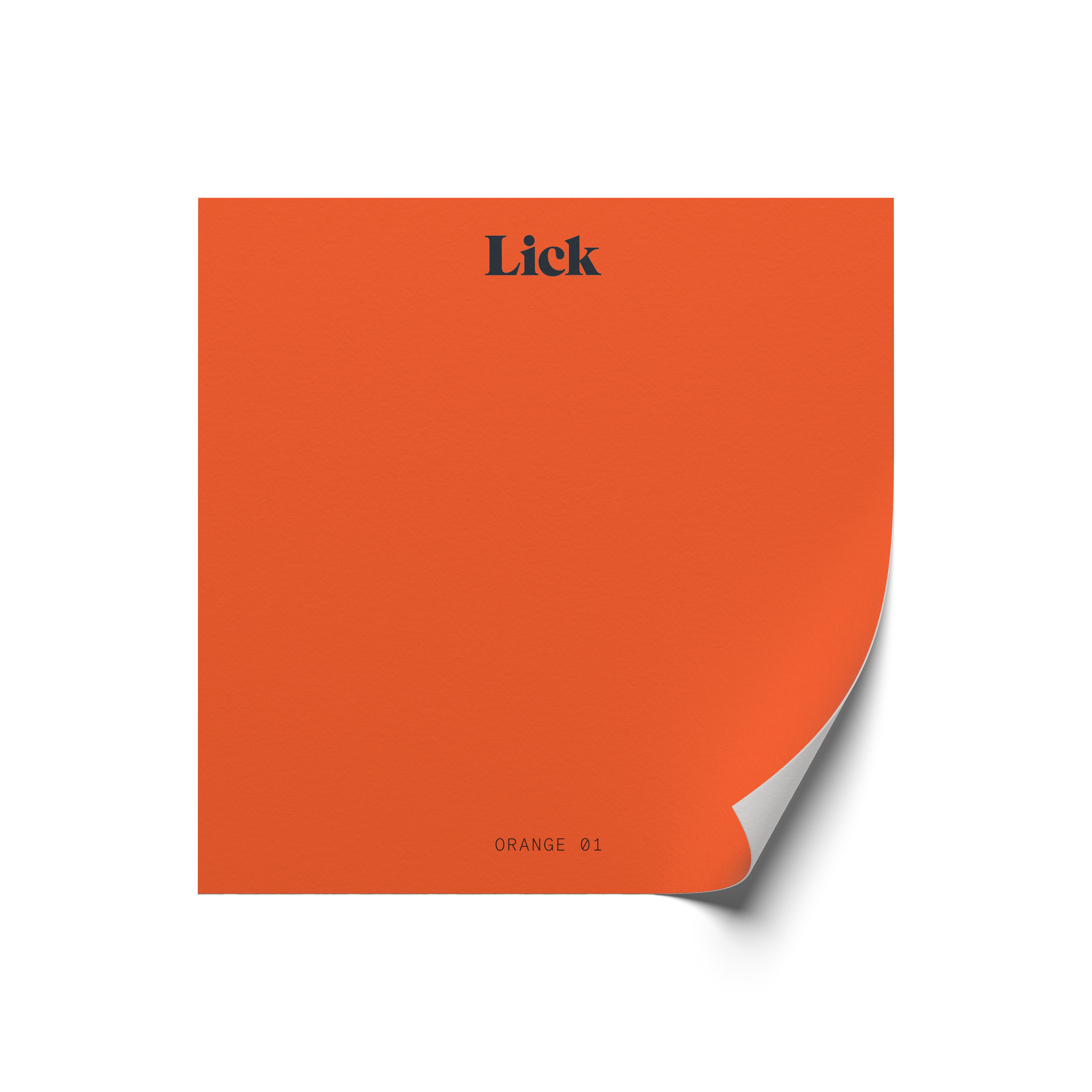 Lick Orange 01 Peel & stick Tester