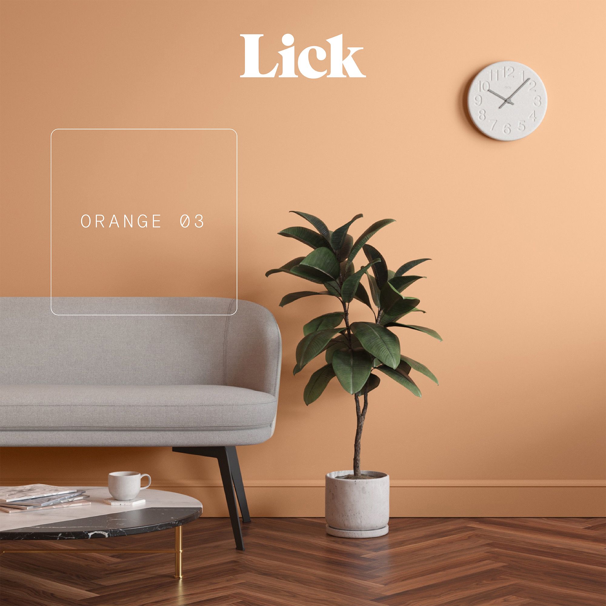 Lick Orange 03 Matt Emulsion paint, 2.5L