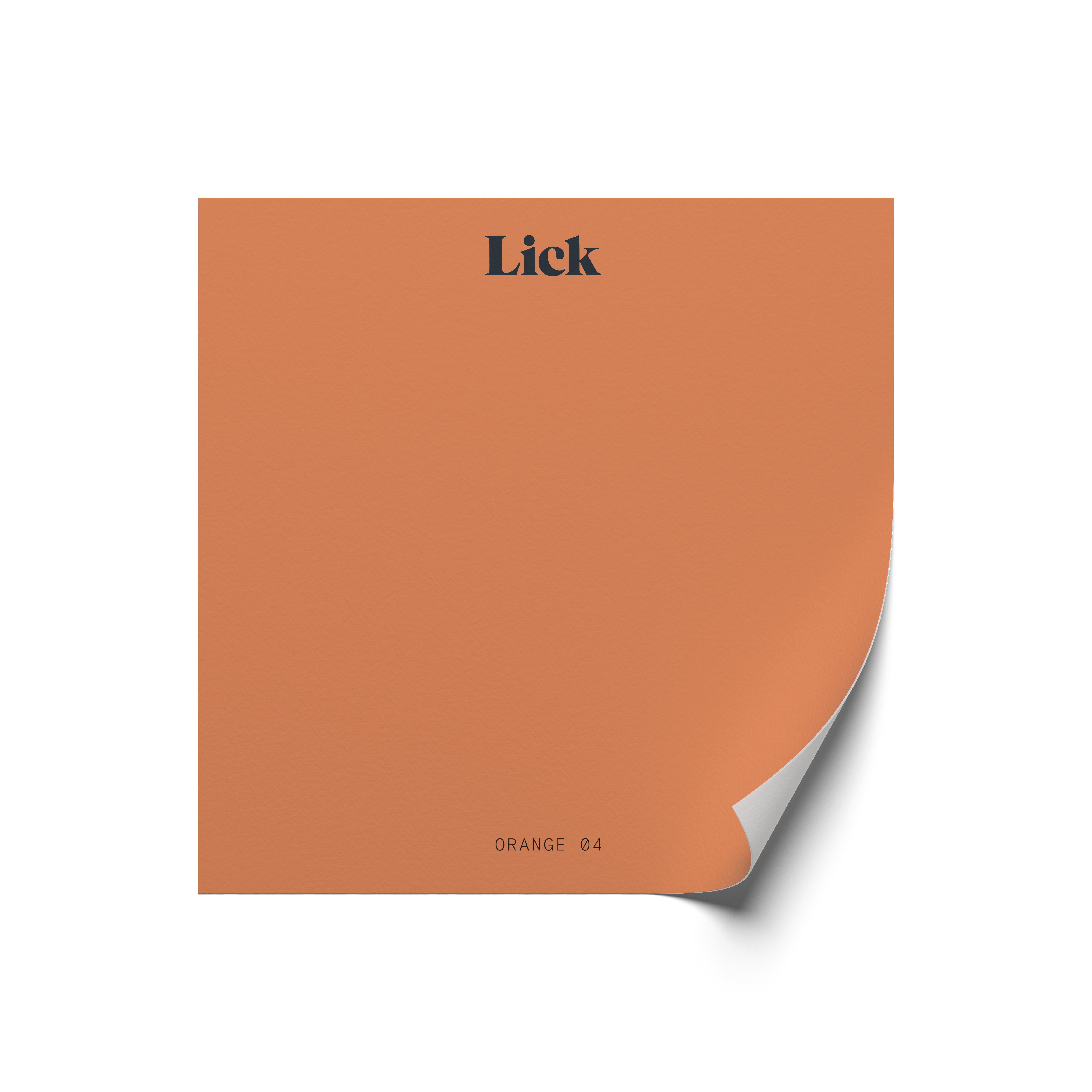 Lick Orange 04 Peel & stick Tester