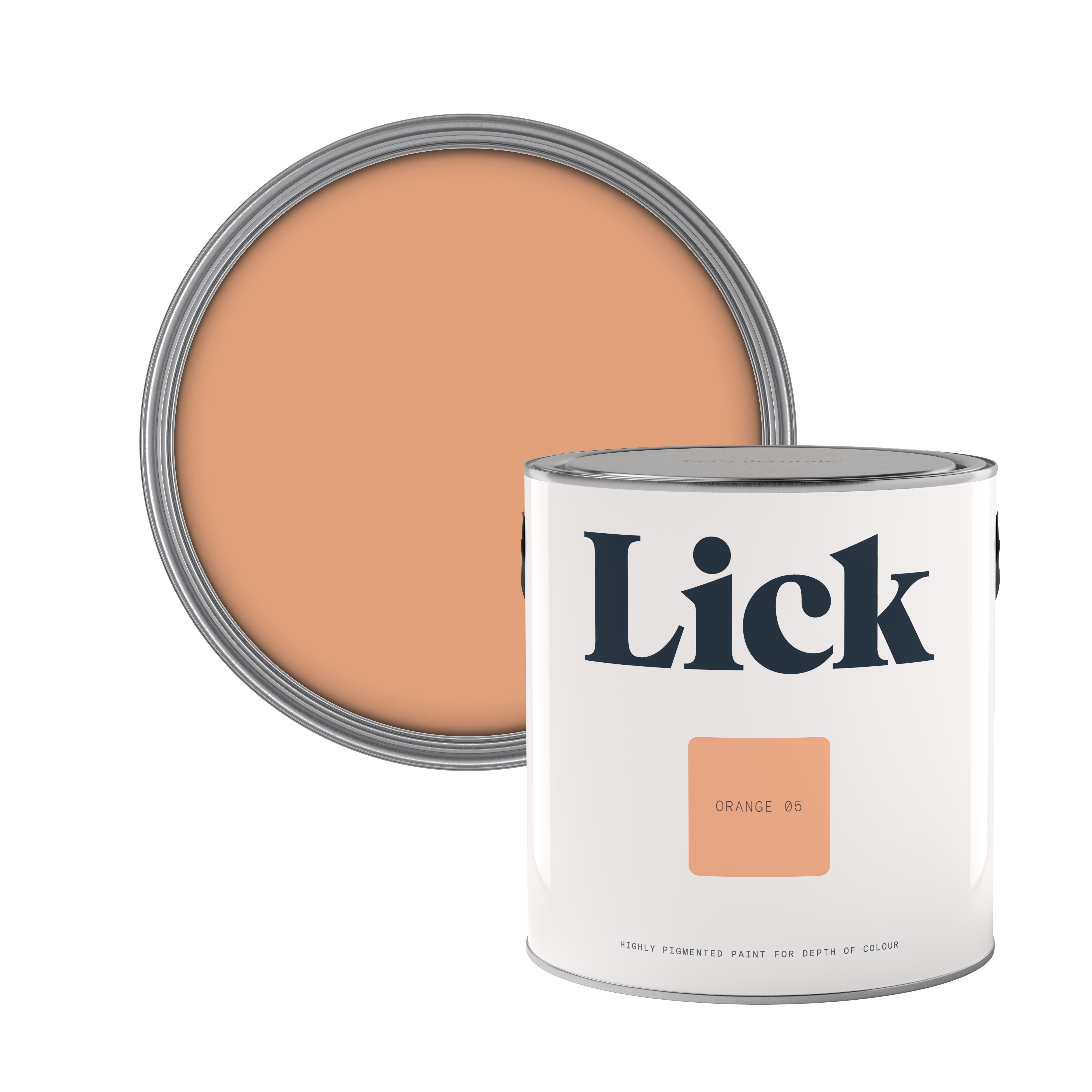 Lick Orange 05 Eggshell Emulsion paint, 2.5L