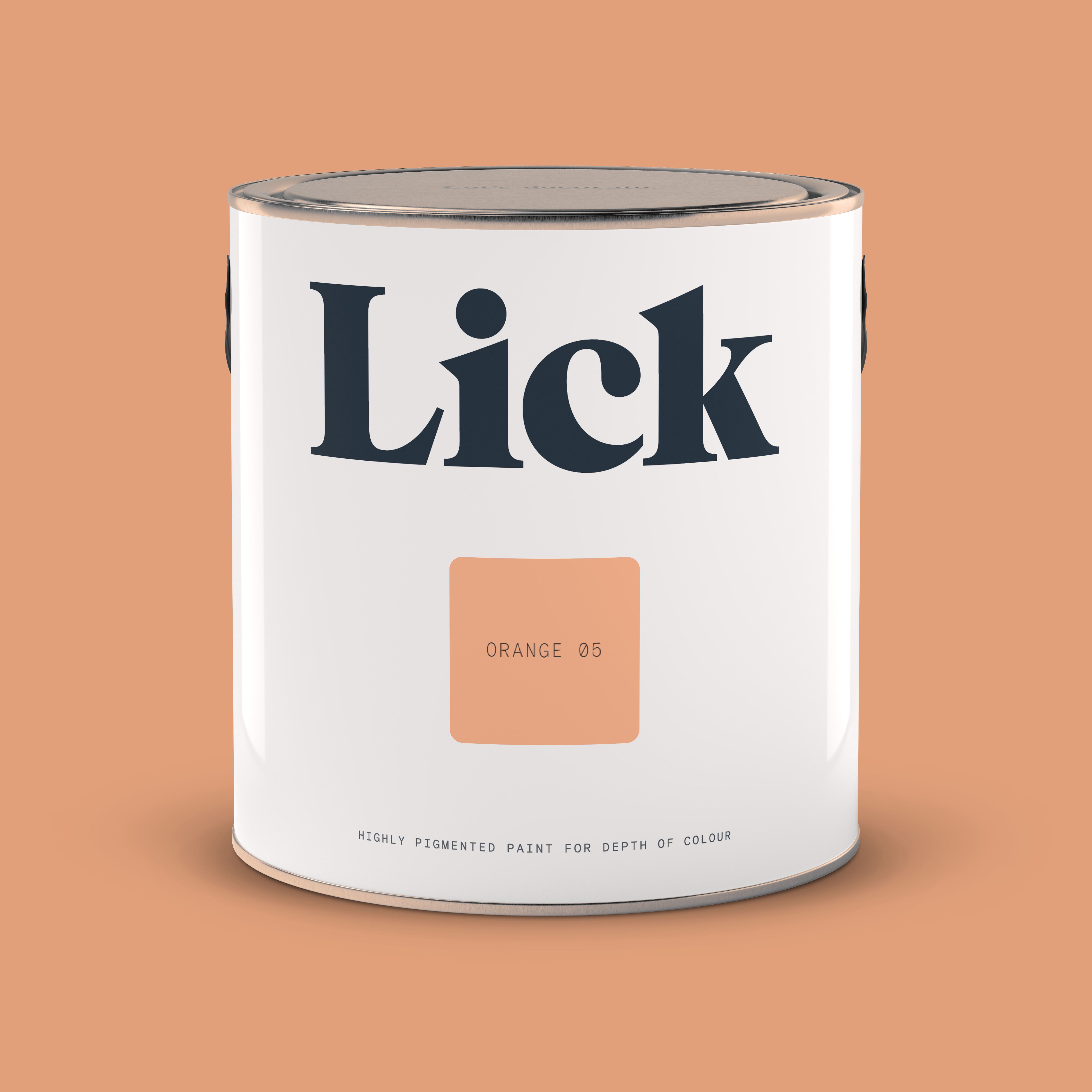 Lick Orange 05 Matt Emulsion paint, 2.5L