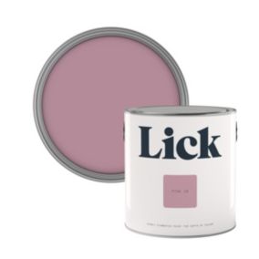 Lick Pink 10 Eggshell Emulsion paint, 2.5L