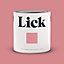Lick Pink 12 Eggshell Emulsion paint, 2.5L