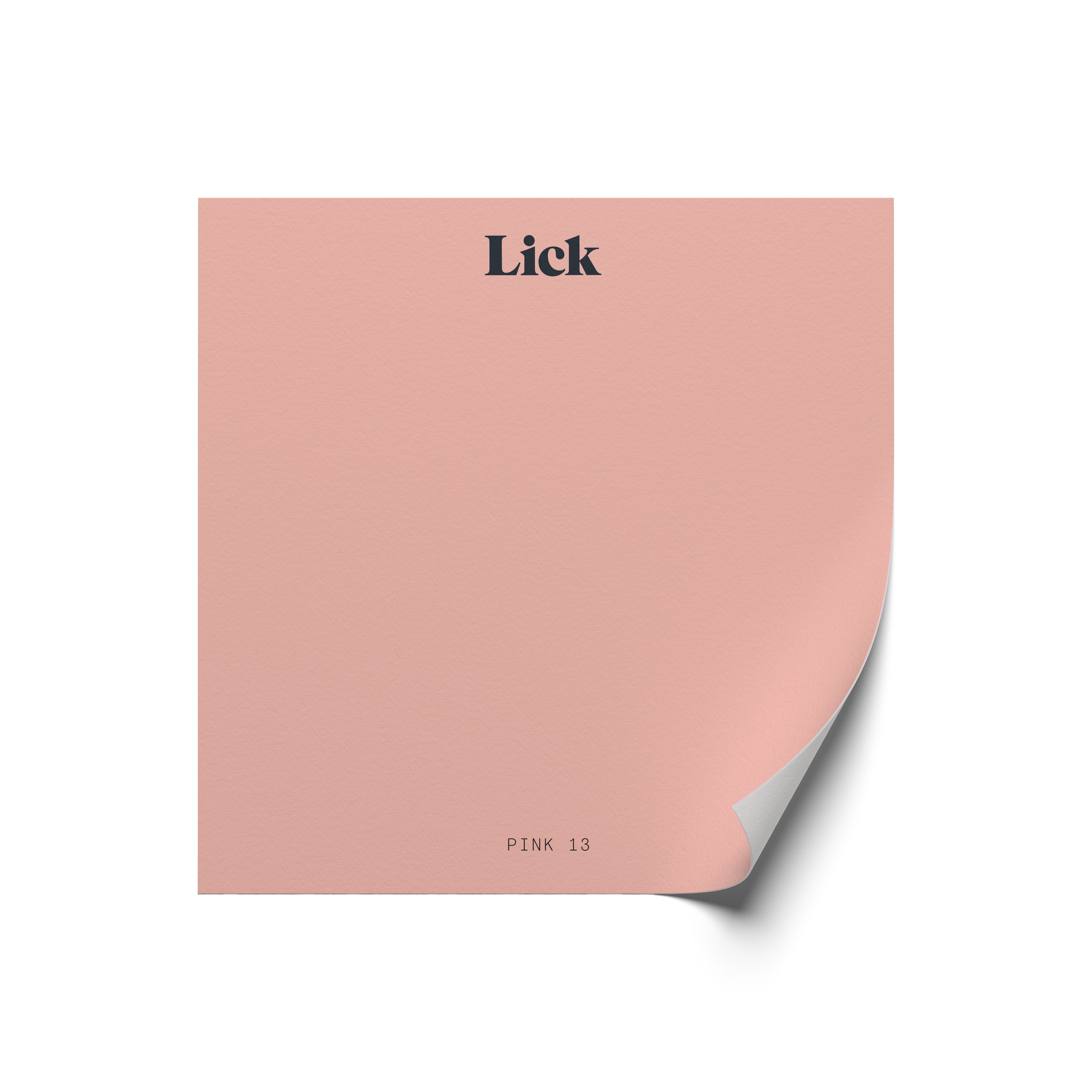 Lick Pink 13 Peel & stick Tester