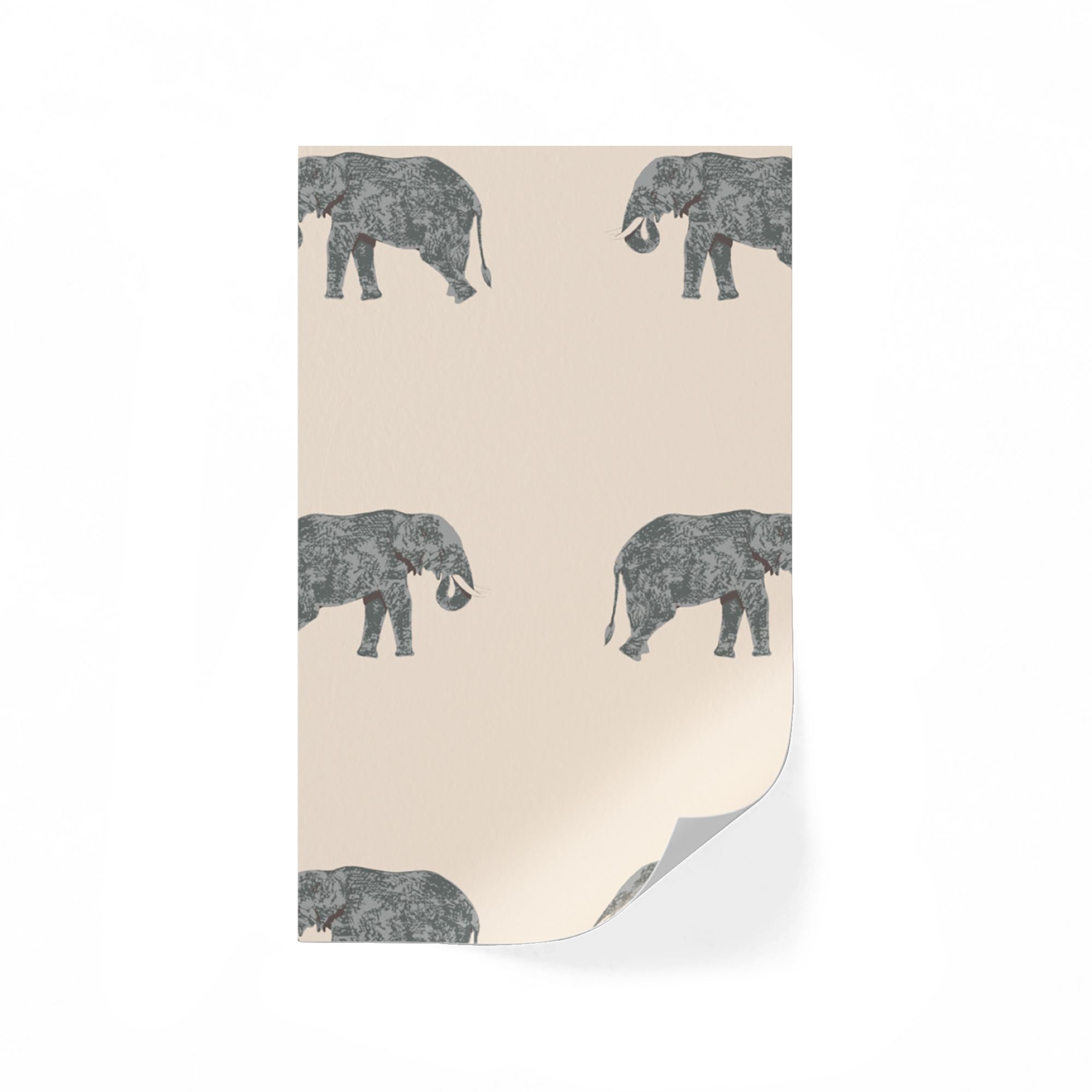 Lick Pink & Grey Animal 02 Textured Wallpaper Sample