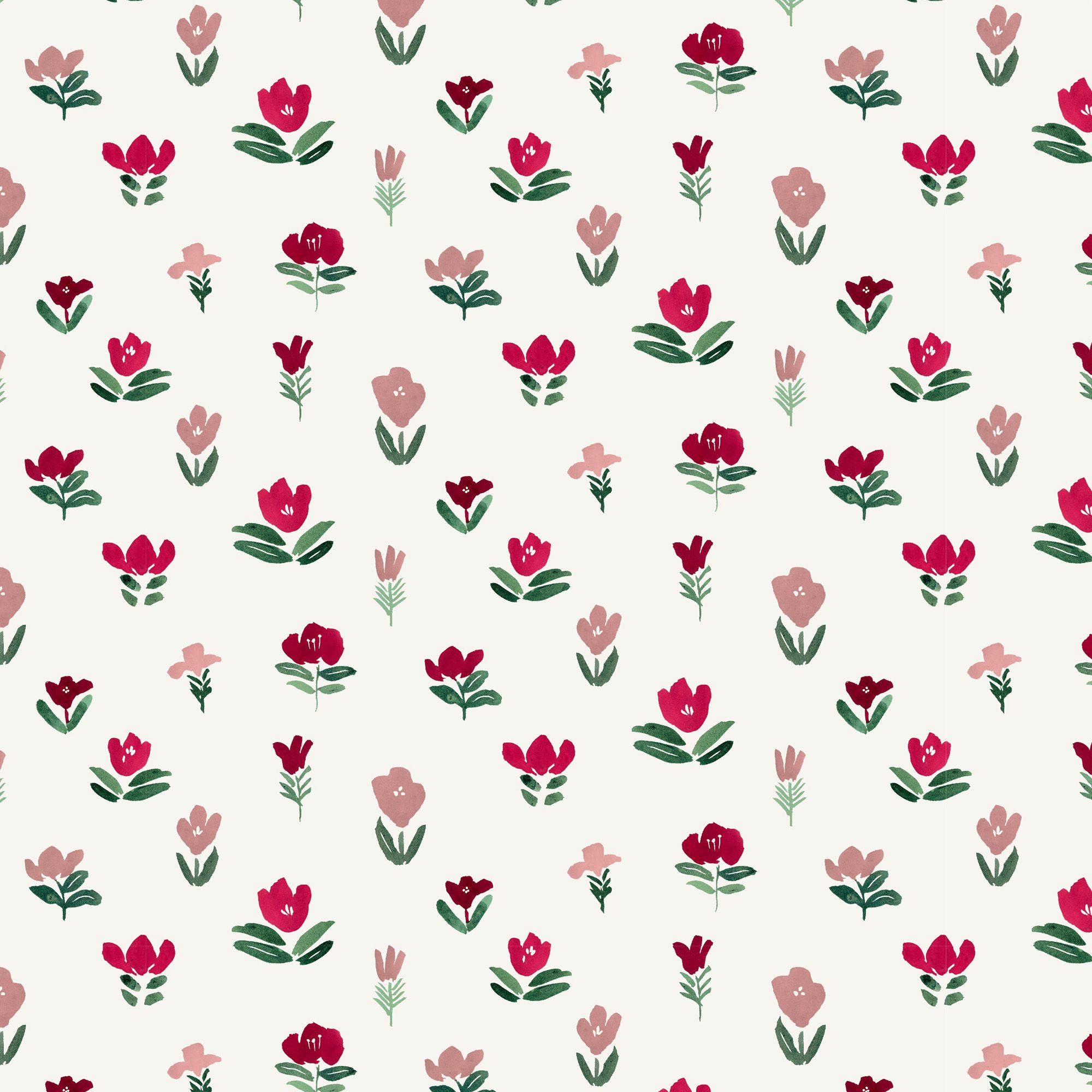 Lick Pink & White Petals 01 Children's Textured Wallpaper