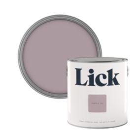 Lick Purple 01 Eggshell Emulsion paint, 2.5L