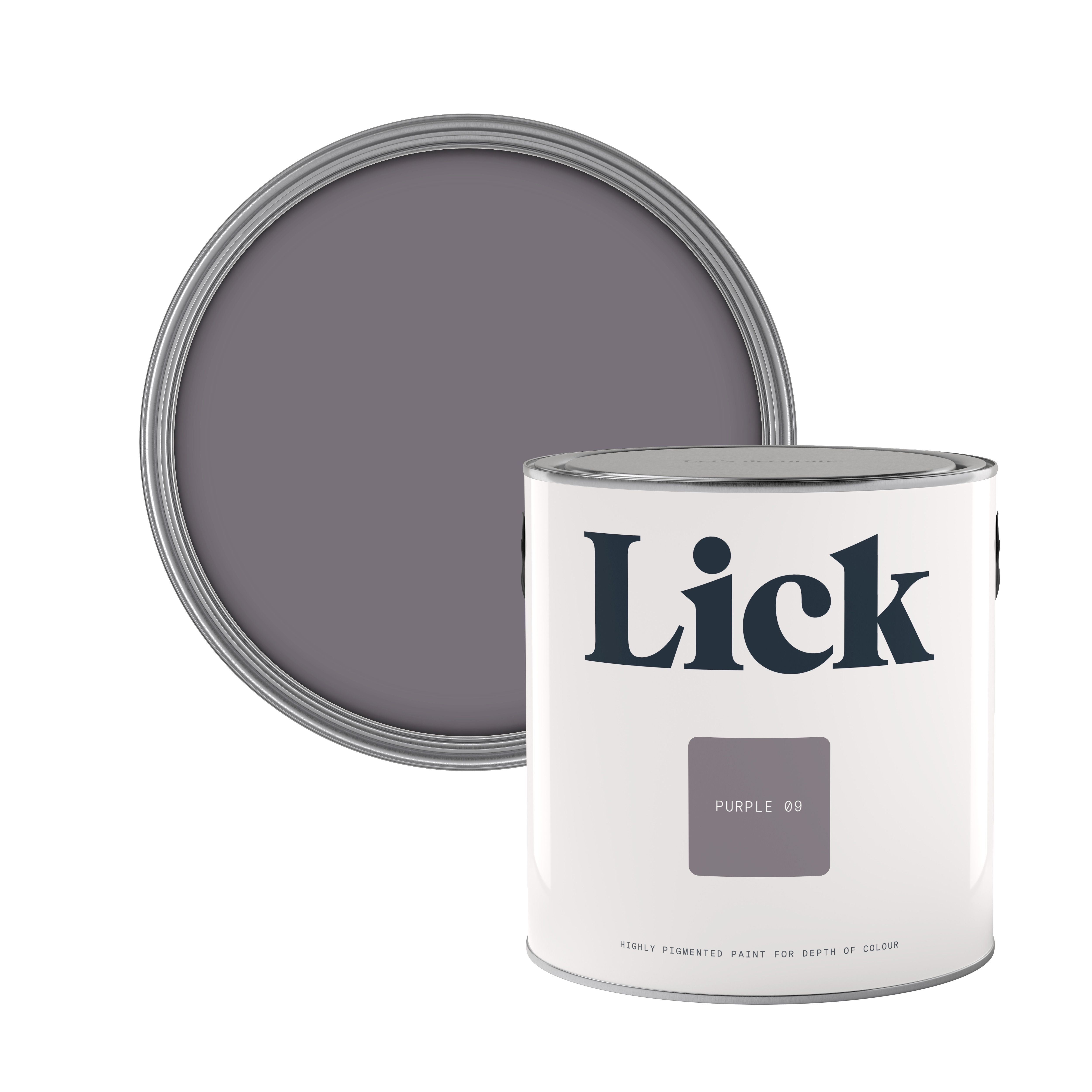 Lick Purple 09 Eggshell Emulsion paint, 2.5L