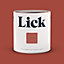 Lick Red 02 Eggshell Emulsion paint, 2.5L