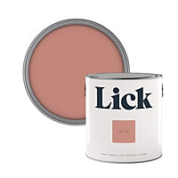 Lick Red 03 Eggshell Emulsion paint, 2.5L