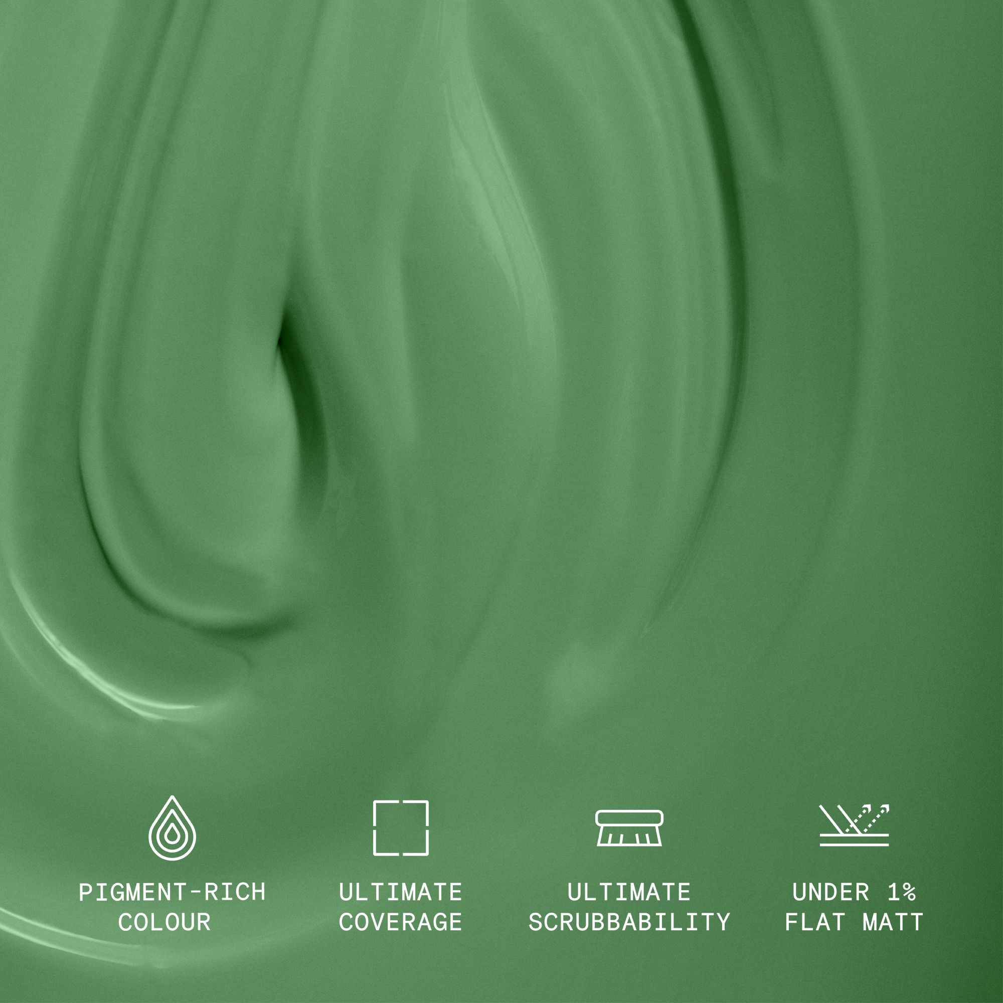 Lick Supreme Green 07 Flat matt Multi-surface Emulsion paint, 2.5L