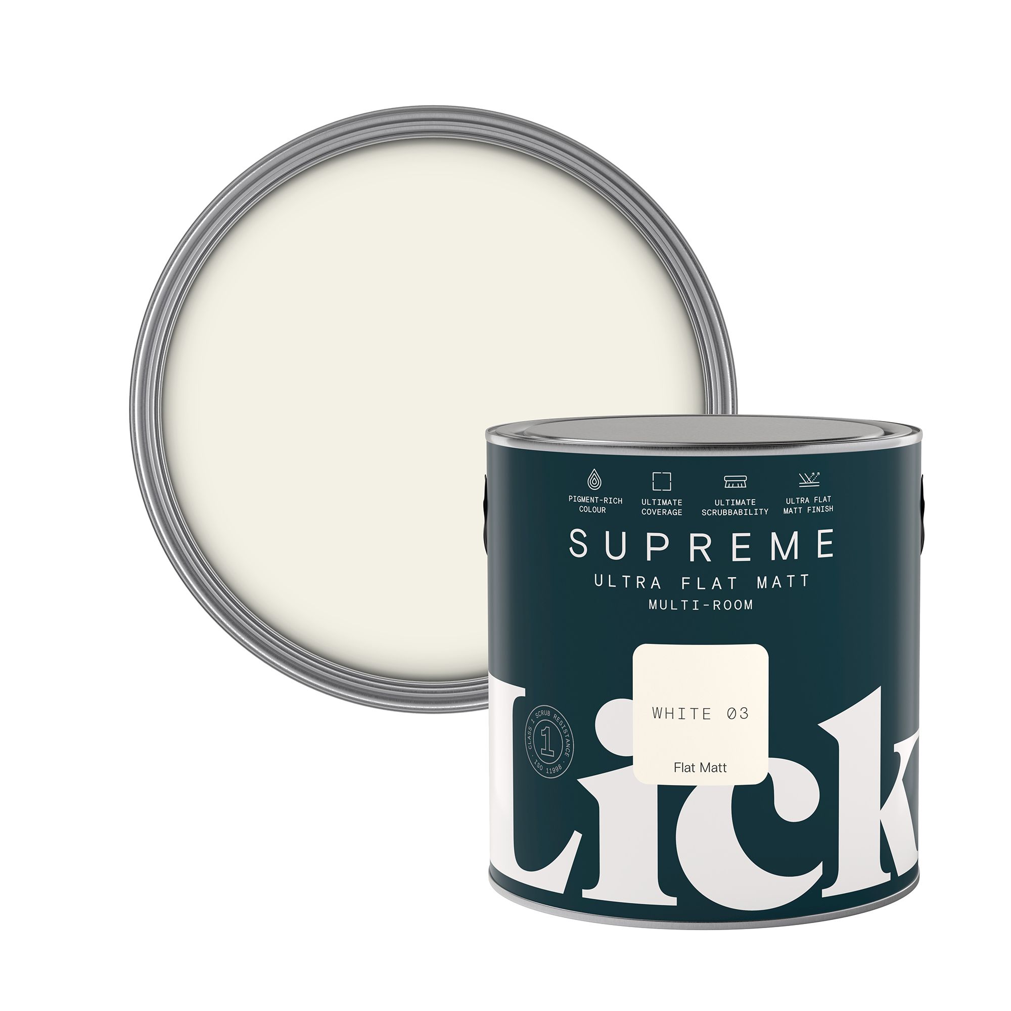 Supreme 03 Flat matt Multi surface Emulsion paint