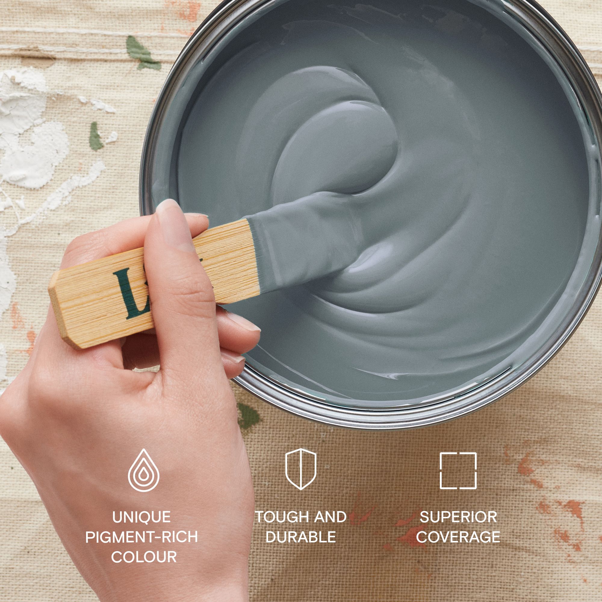 Lick Teal 02 Matt Wall & ceiling Emulsion paint, 2.5L