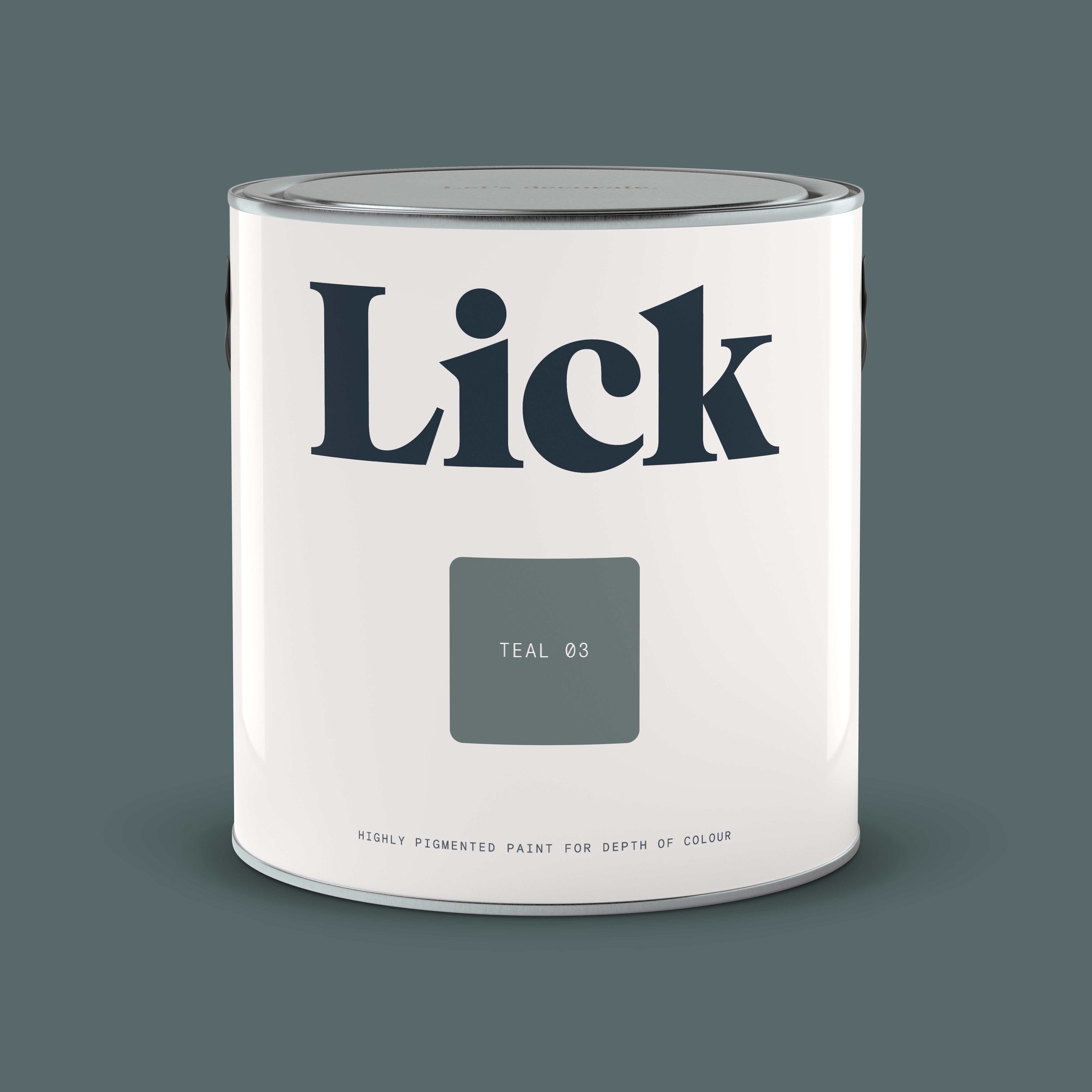 Lick Teal 03 Matt Emulsion paint, 2.5L