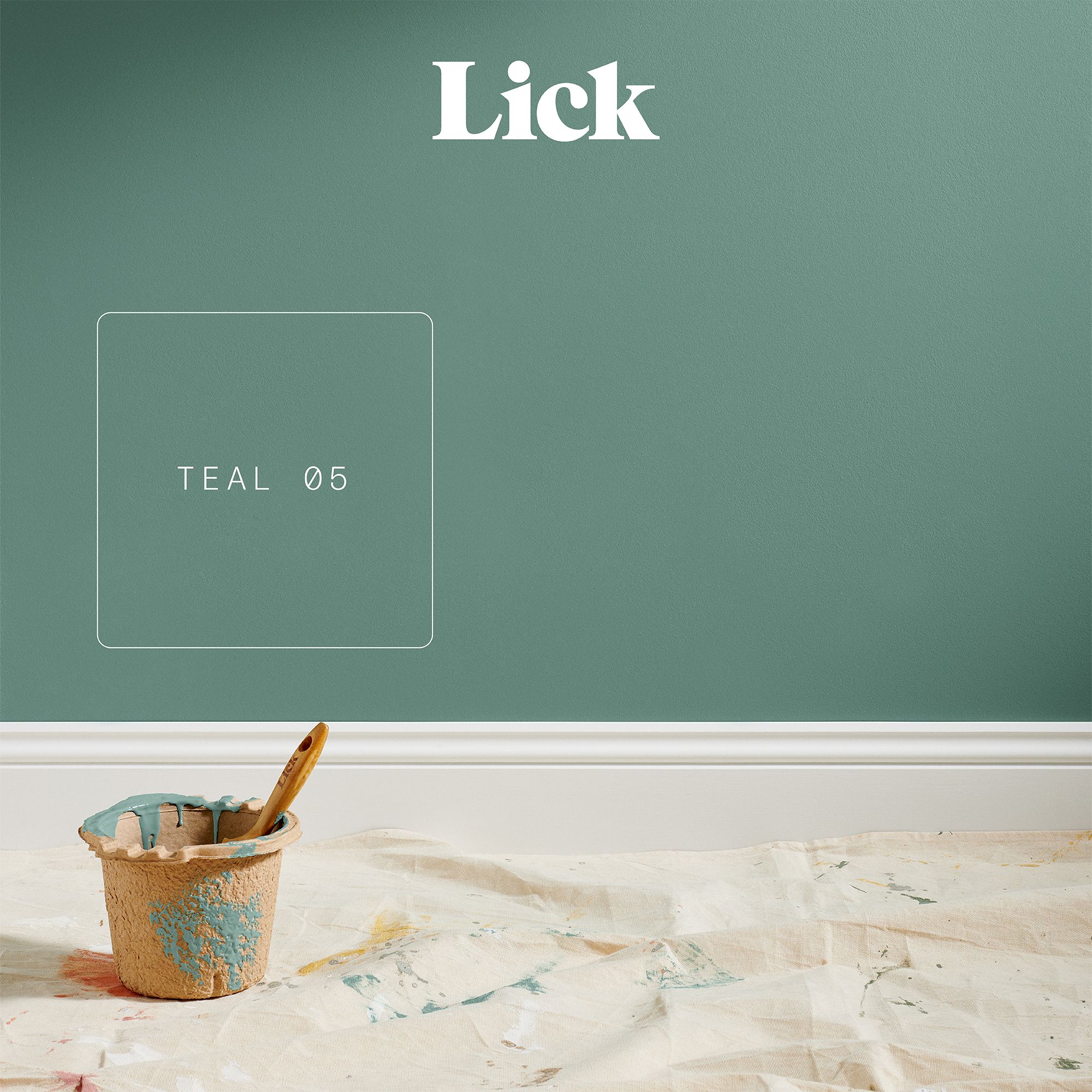 Lick Teal 05 Matt Emulsion paint, 2.5L