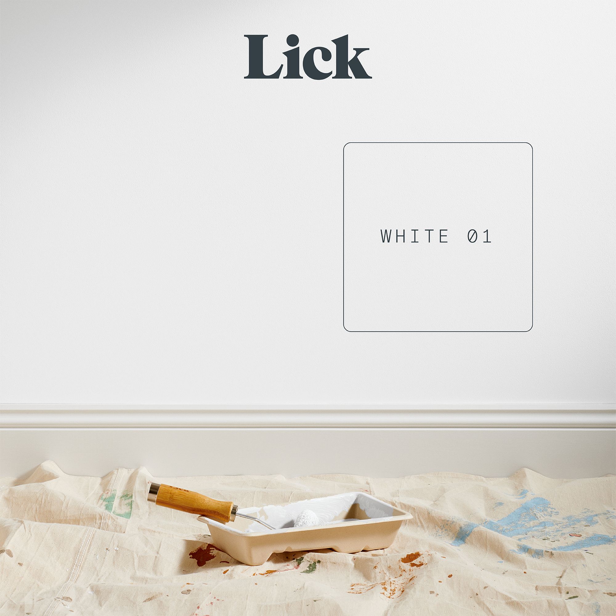 Lick White 01 Matt Emulsion paint, 2.5L