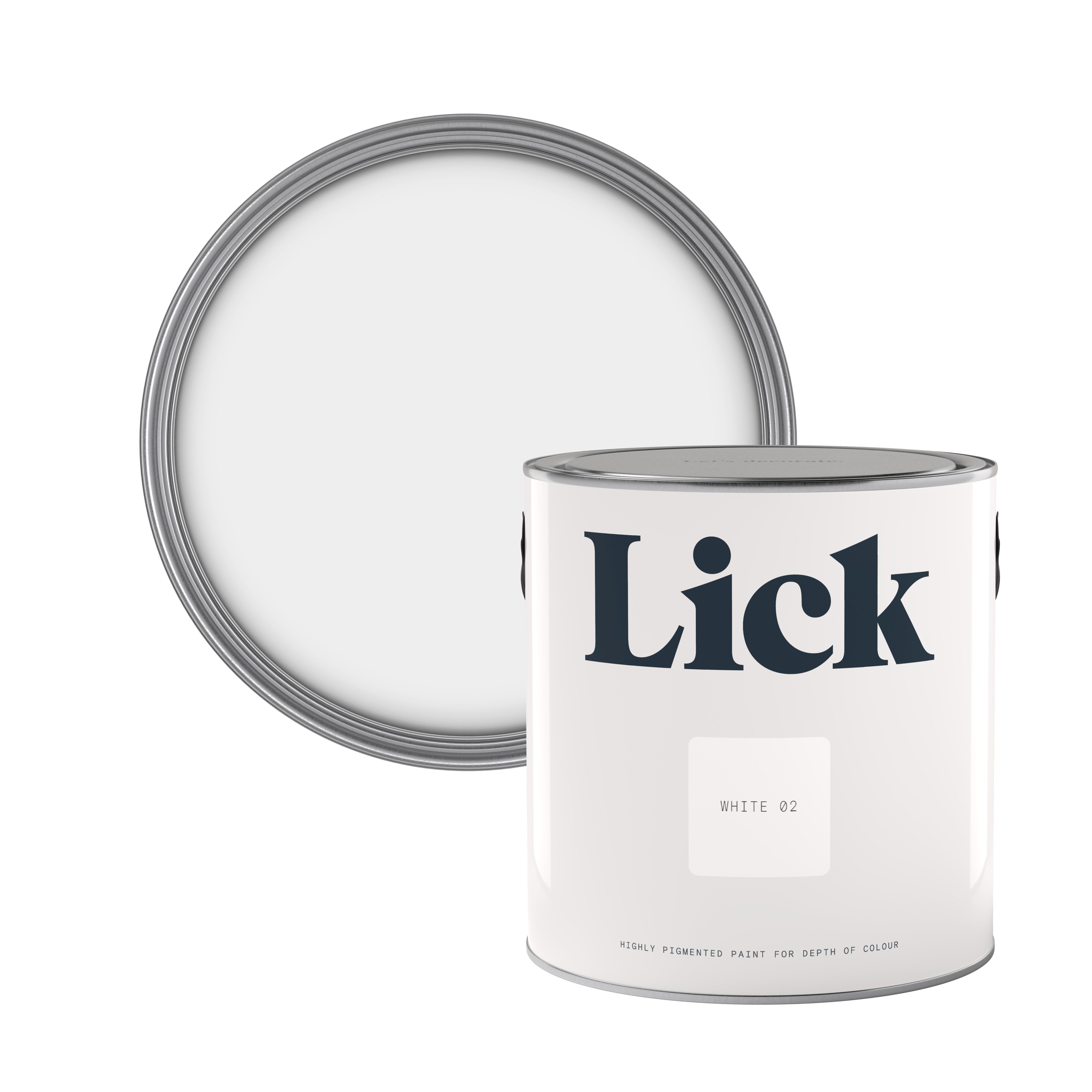 Lick White 02 Matt Emulsion paint, 2.5L