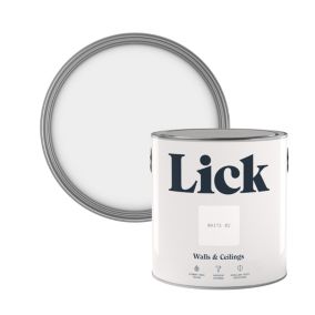 Lick White 02 Matt Emulsion paint, 2.5L