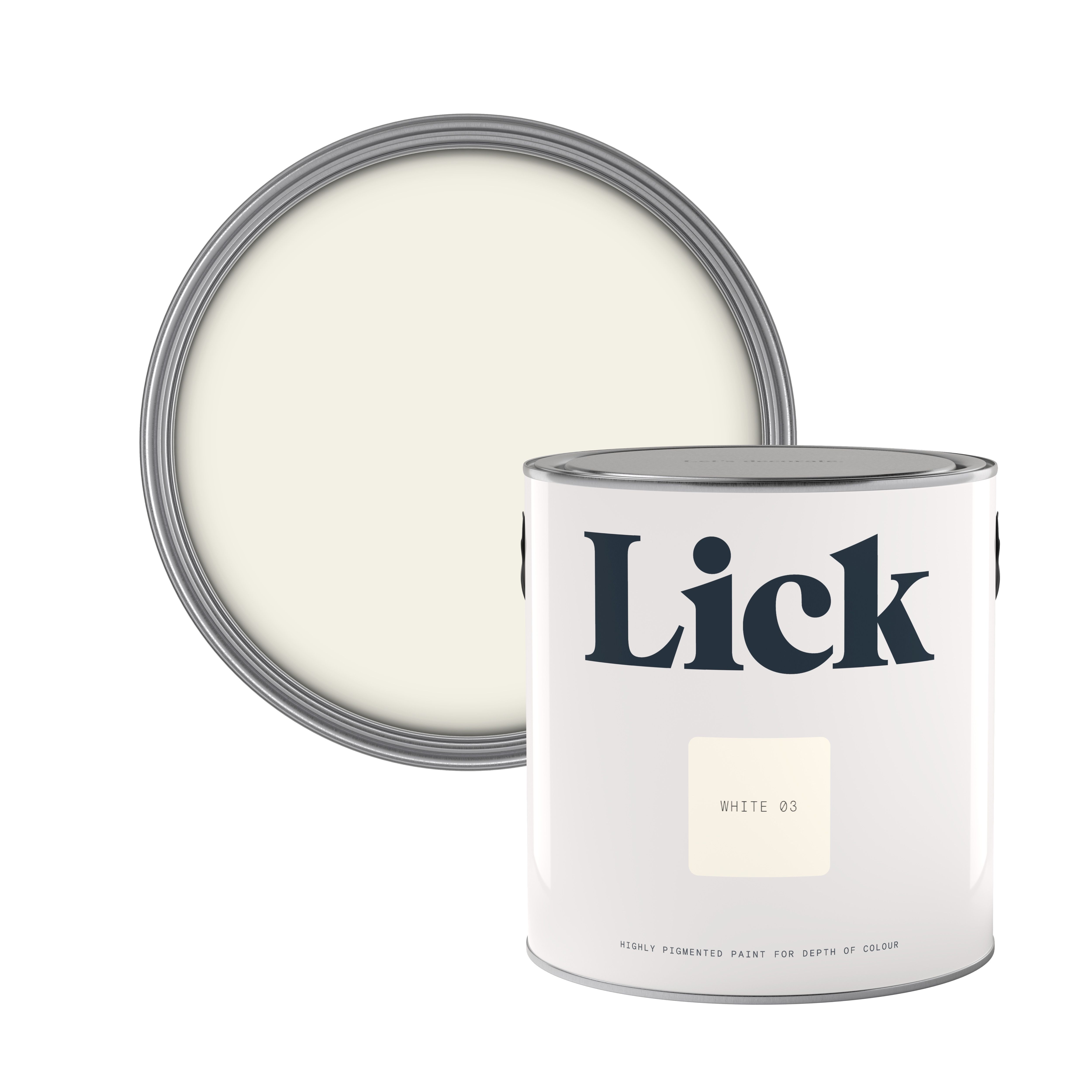 Lick White 03 Eggshell Emulsion paint, 2.5L