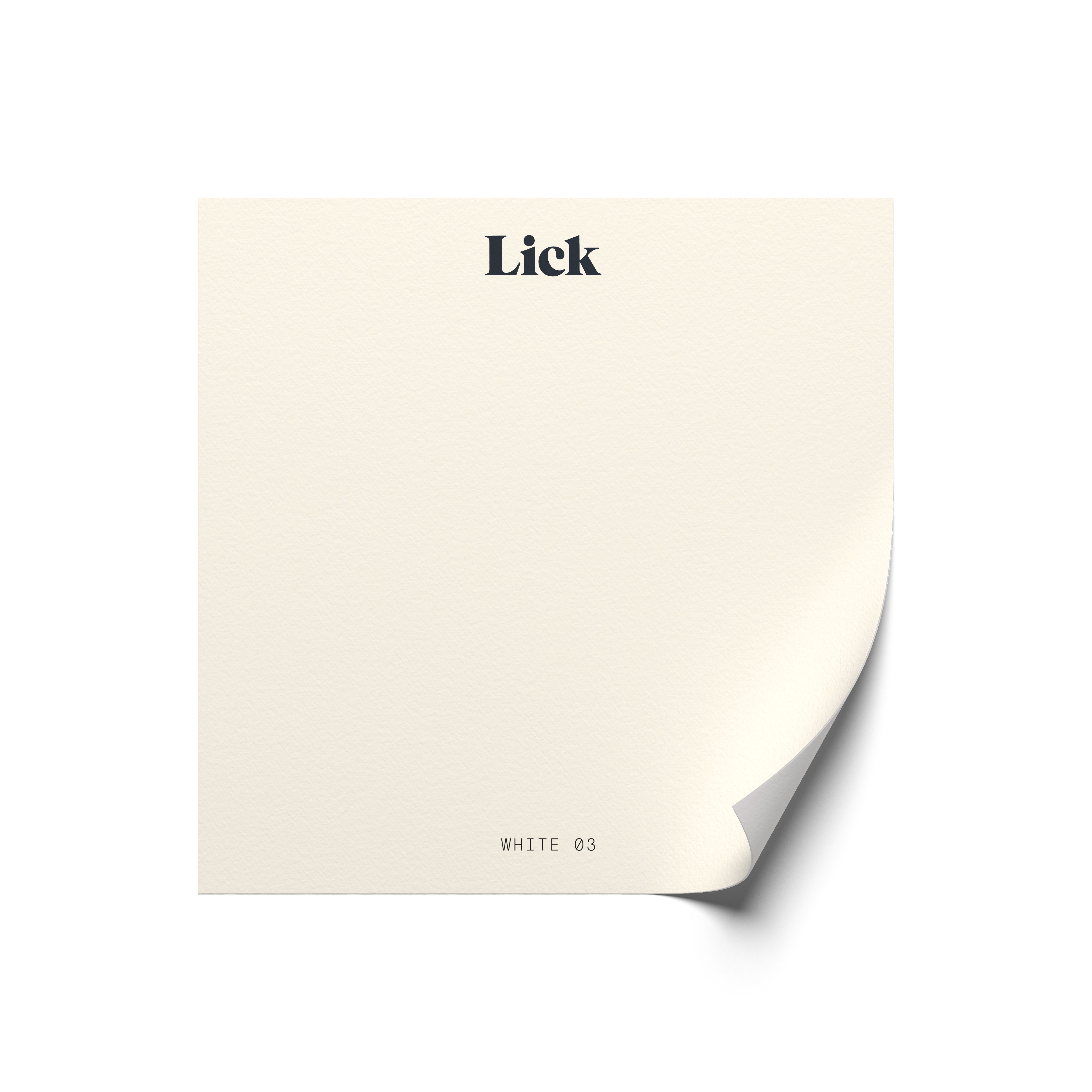 Lick White 03 Peel & stick Tester