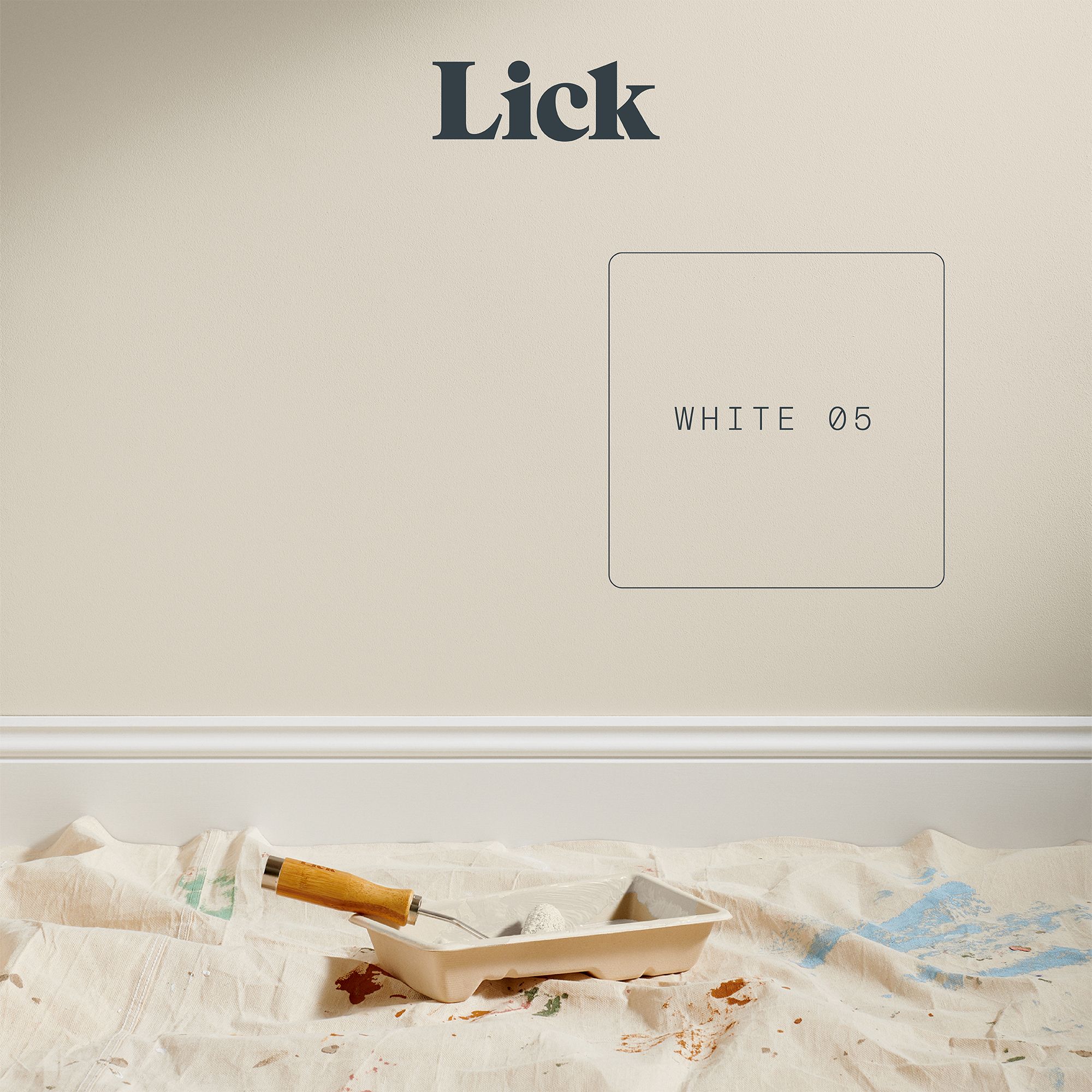 Lick White 05 Eggshell Emulsion paint, 2.5L
