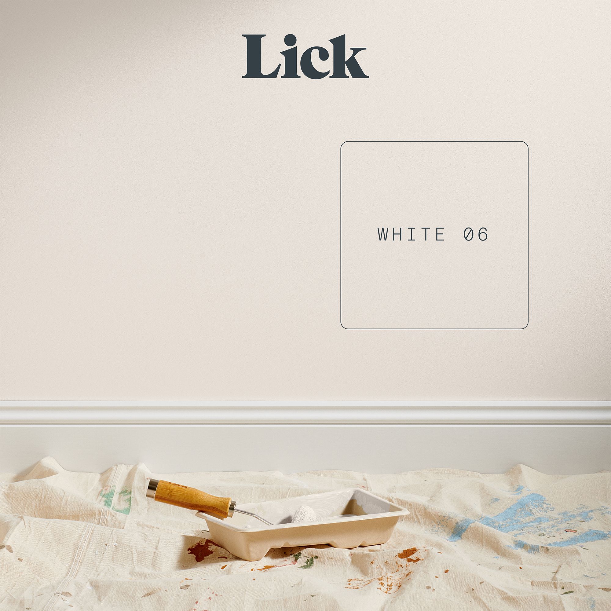 Lick White 06 Eggshell Emulsion paint, 2.5L