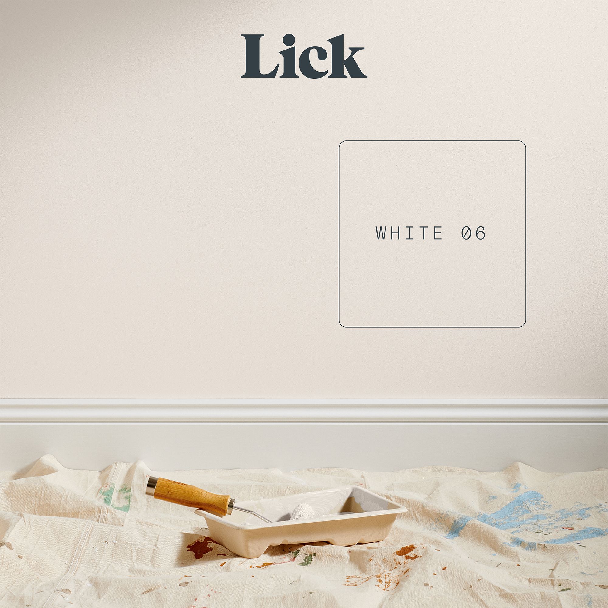 Lick White 06 Eggshell Wall & ceiling Emulsion paint, 2.5L