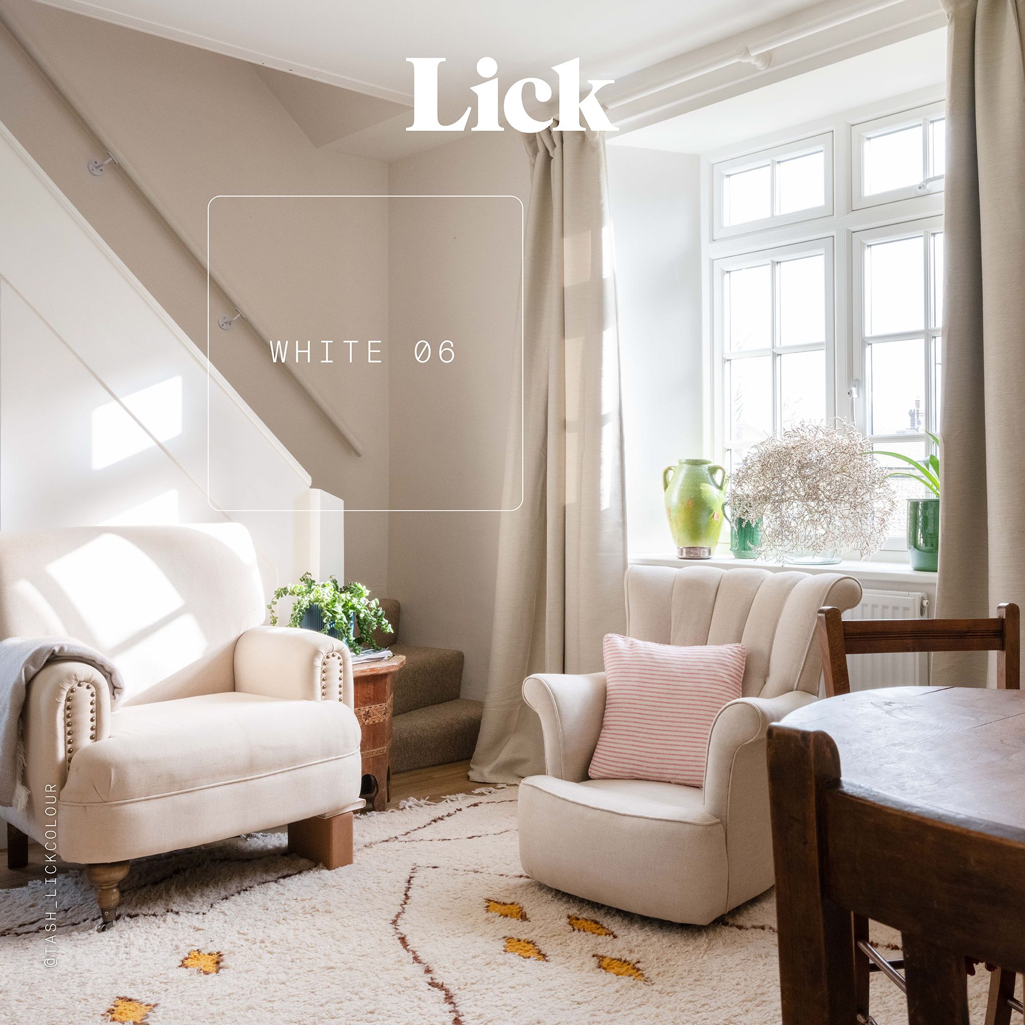 Lick White 06 Eggshell Wall & ceiling Emulsion paint, 2.5L