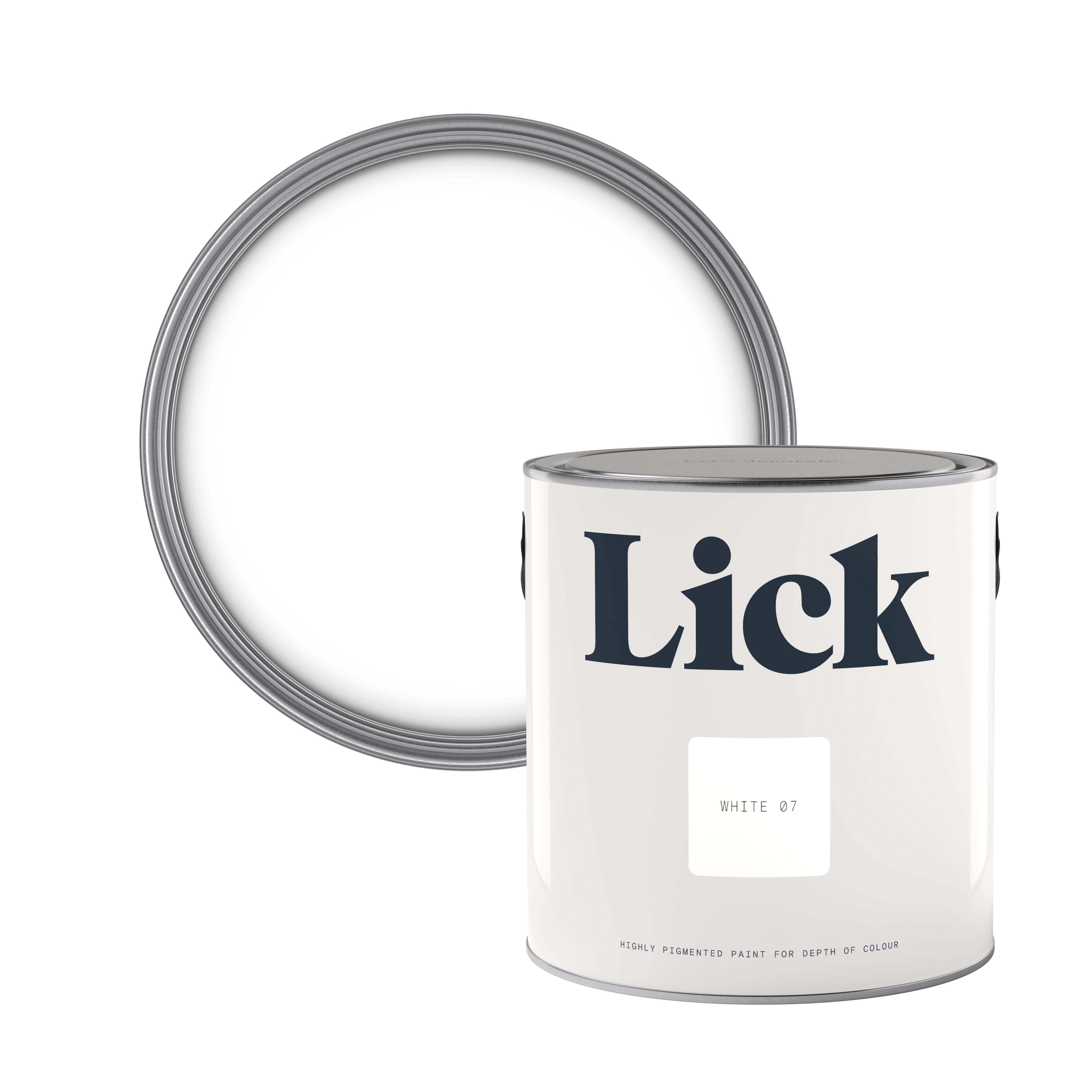 Lick White 07 Eggshell Emulsion paint, 2.5L