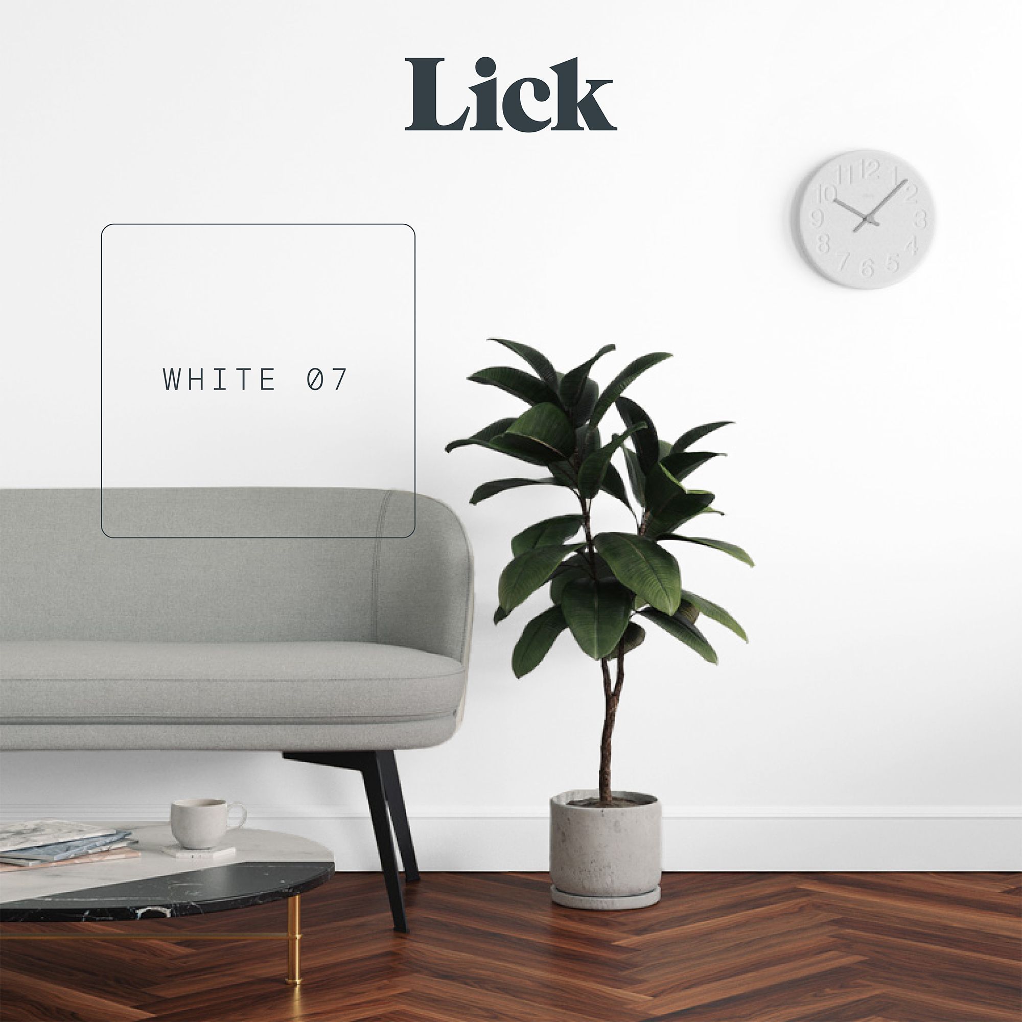 Lick White 07 Eggshell Wall & ceiling Emulsion paint, 2.5L