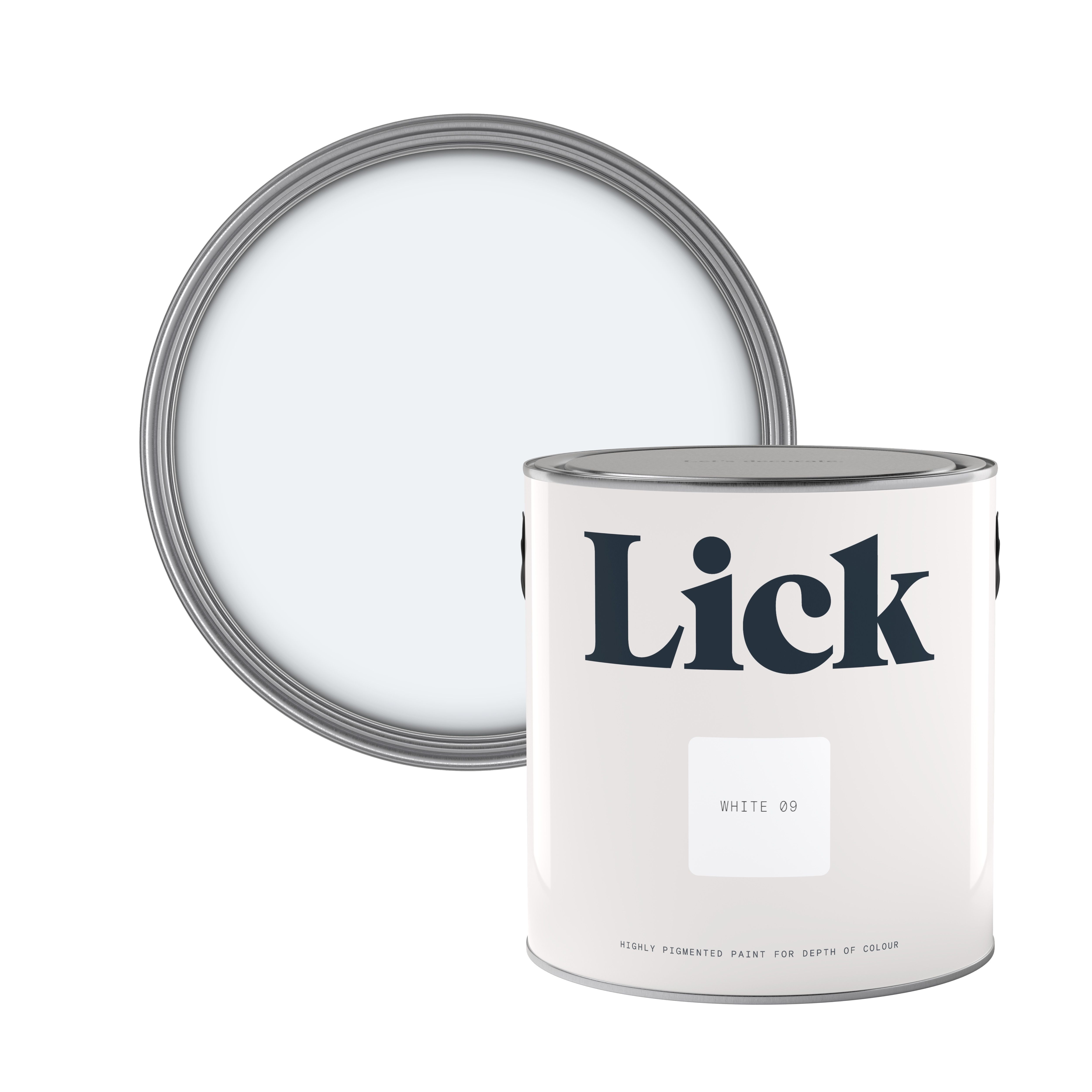 Lick White 09 Eggshell Emulsion paint, 2.5L