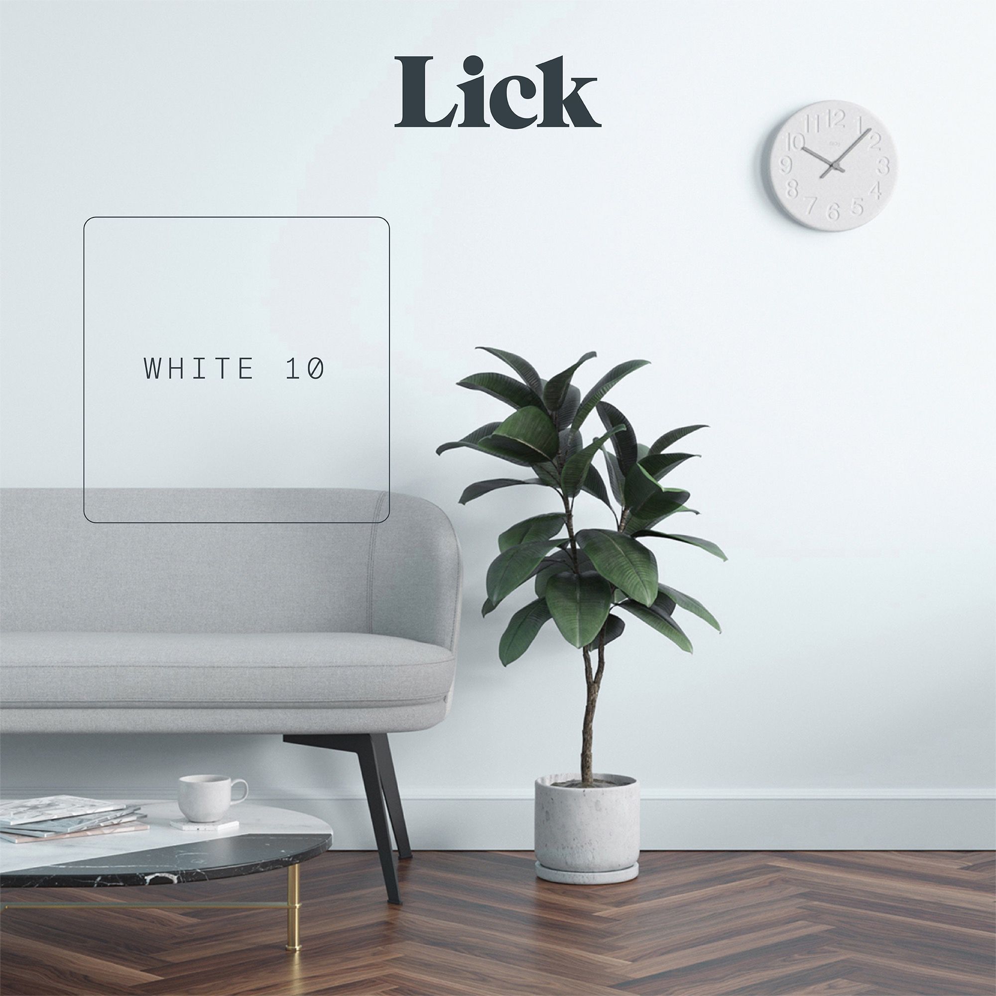 Lick White 10 Matt Emulsion paint, 2.5L