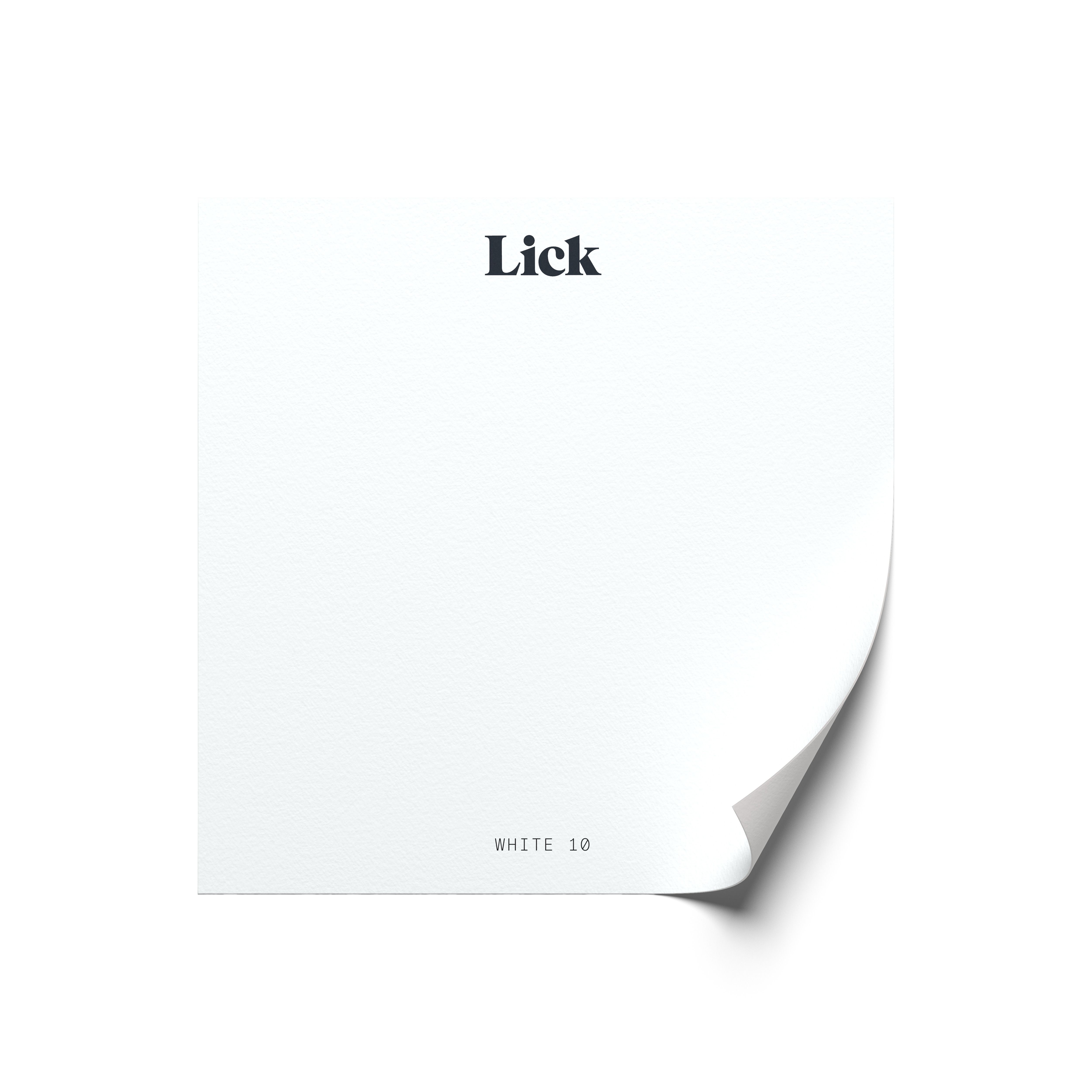 Lick White 10 Peel & stick Tester