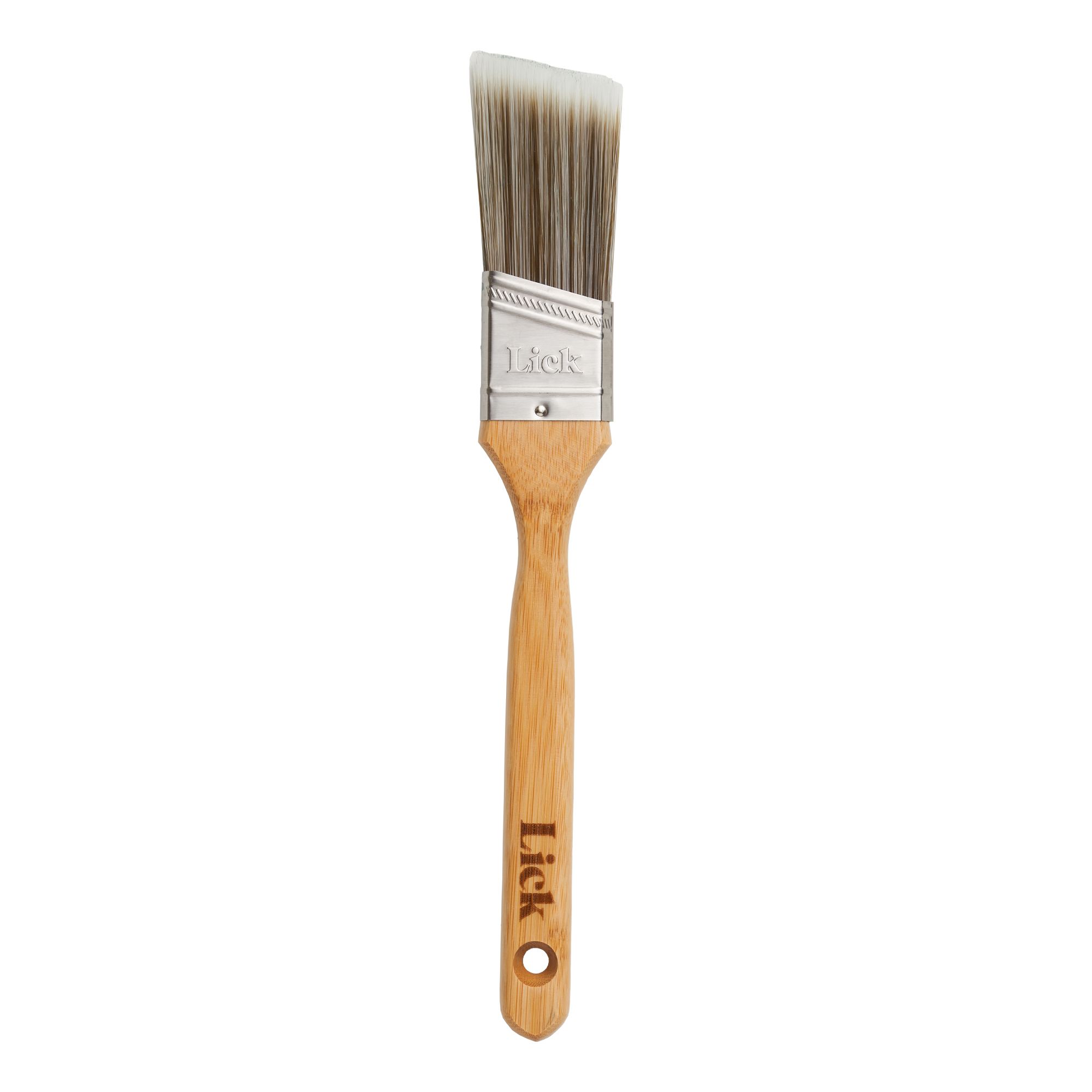 LickTools 1½" Precision tip Angled paint brush DIY at B&Q