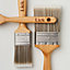 LickTools Flagged tip Paint brush, Pack of 3 - Sizes 1.5AS, 2F, 3F
