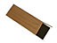 Light brown Oak effect PVC Equal L-shaped Angle profile, (L)2m (W)20mm