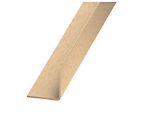 Light brown PVC Angle profile, (L)2m (W)20mm