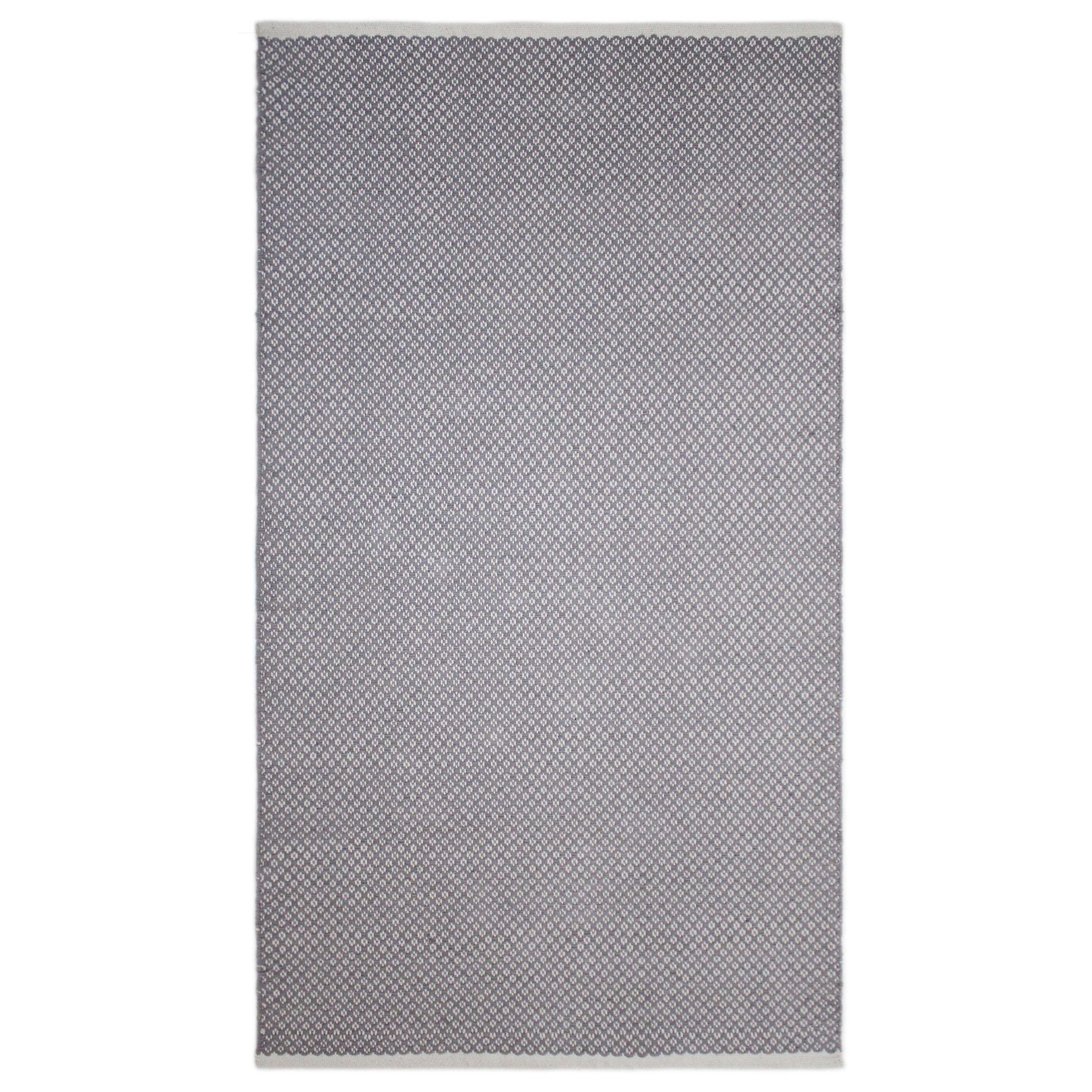 Light grey Diamond Small Runner, (L)150cm x (W)80cm